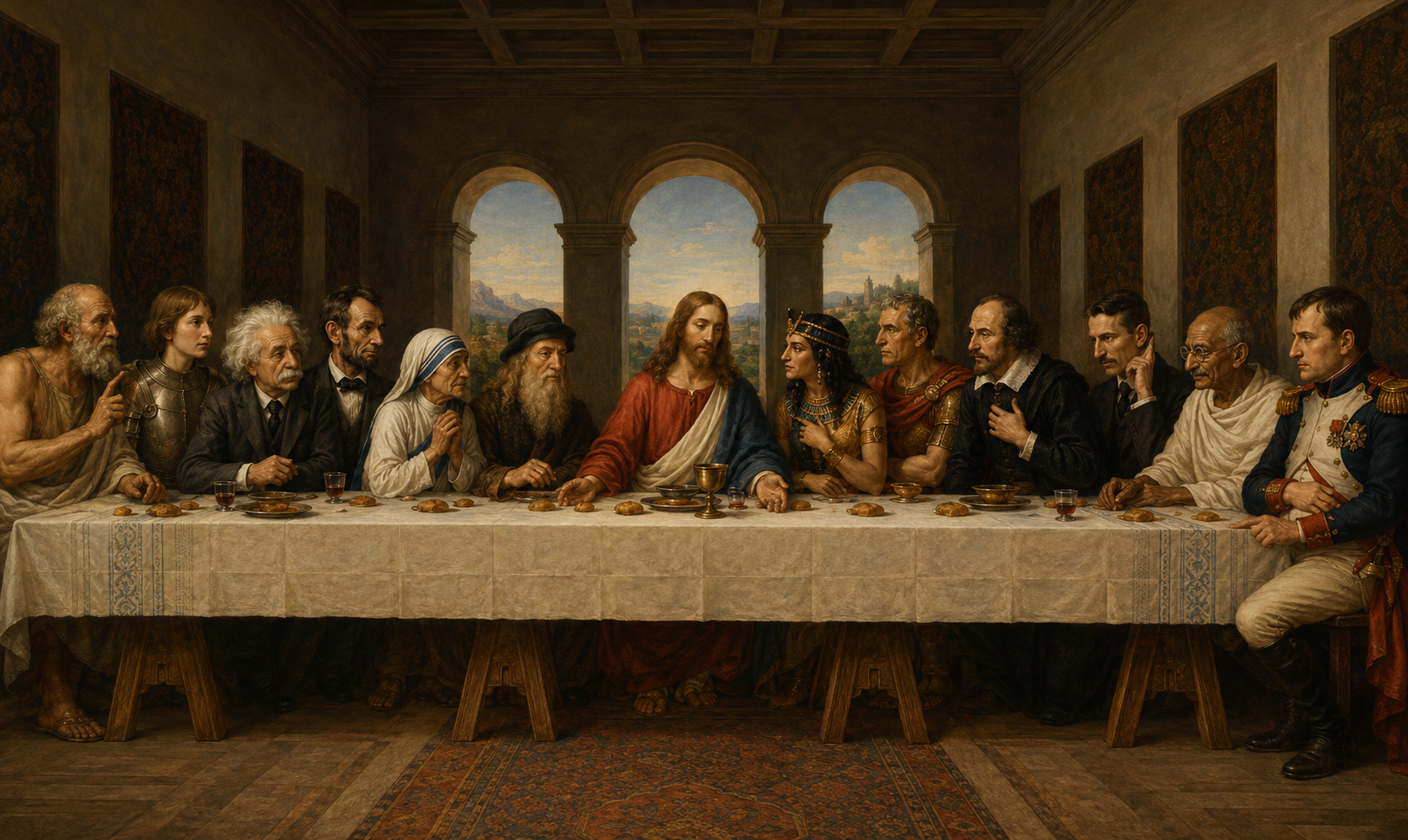 HAP_ii & SAI - Last Supper 2026 Gregorian chant  24×18 glossy photo print