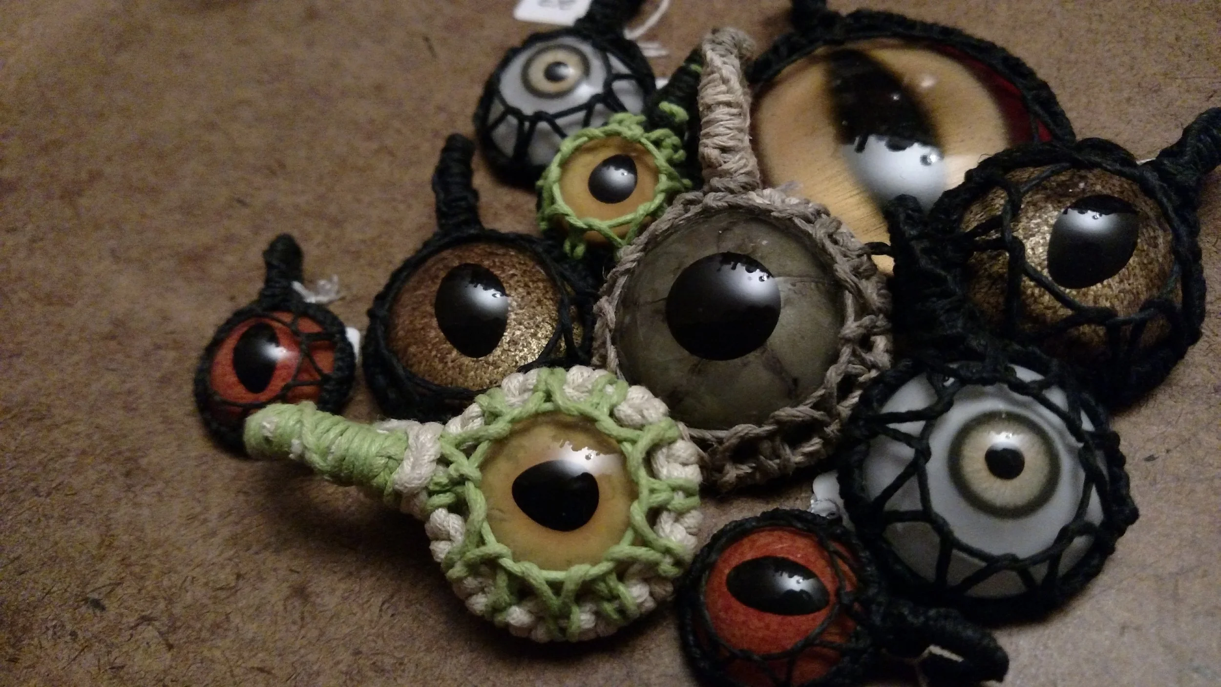 Assorted Eyeball Pendants