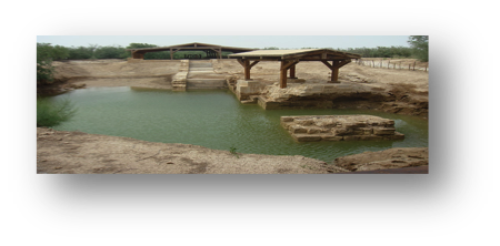 Baptismal site Jesus by John the Baptist