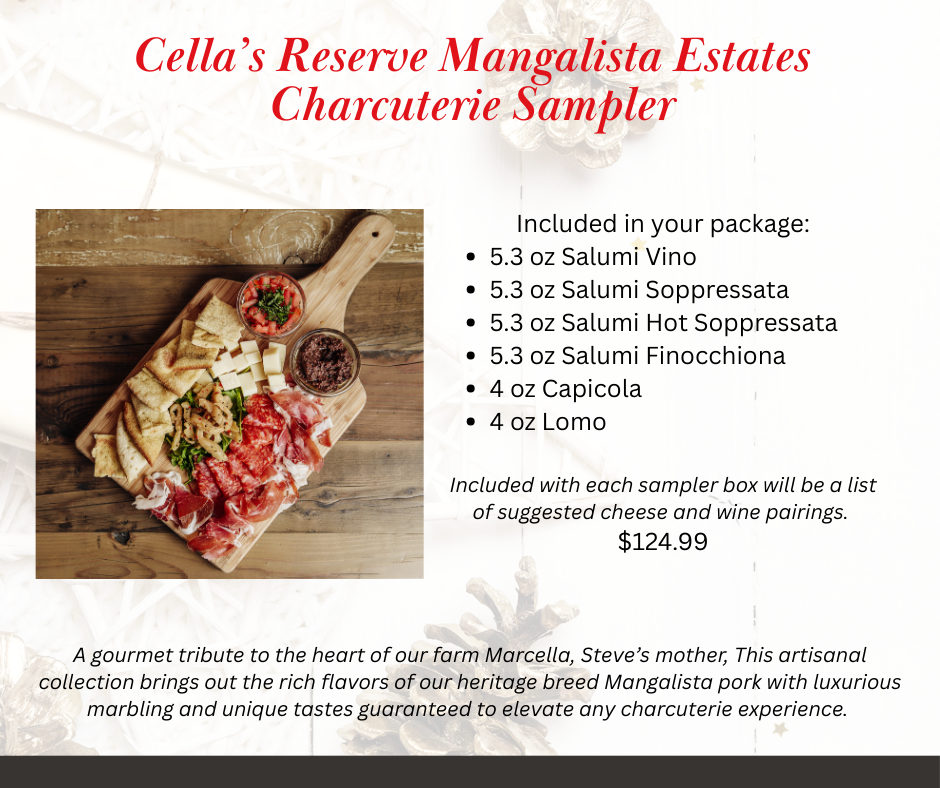 Cella’s Reserve Mangalitsa Estates Charcuterie Holiday Gift Box