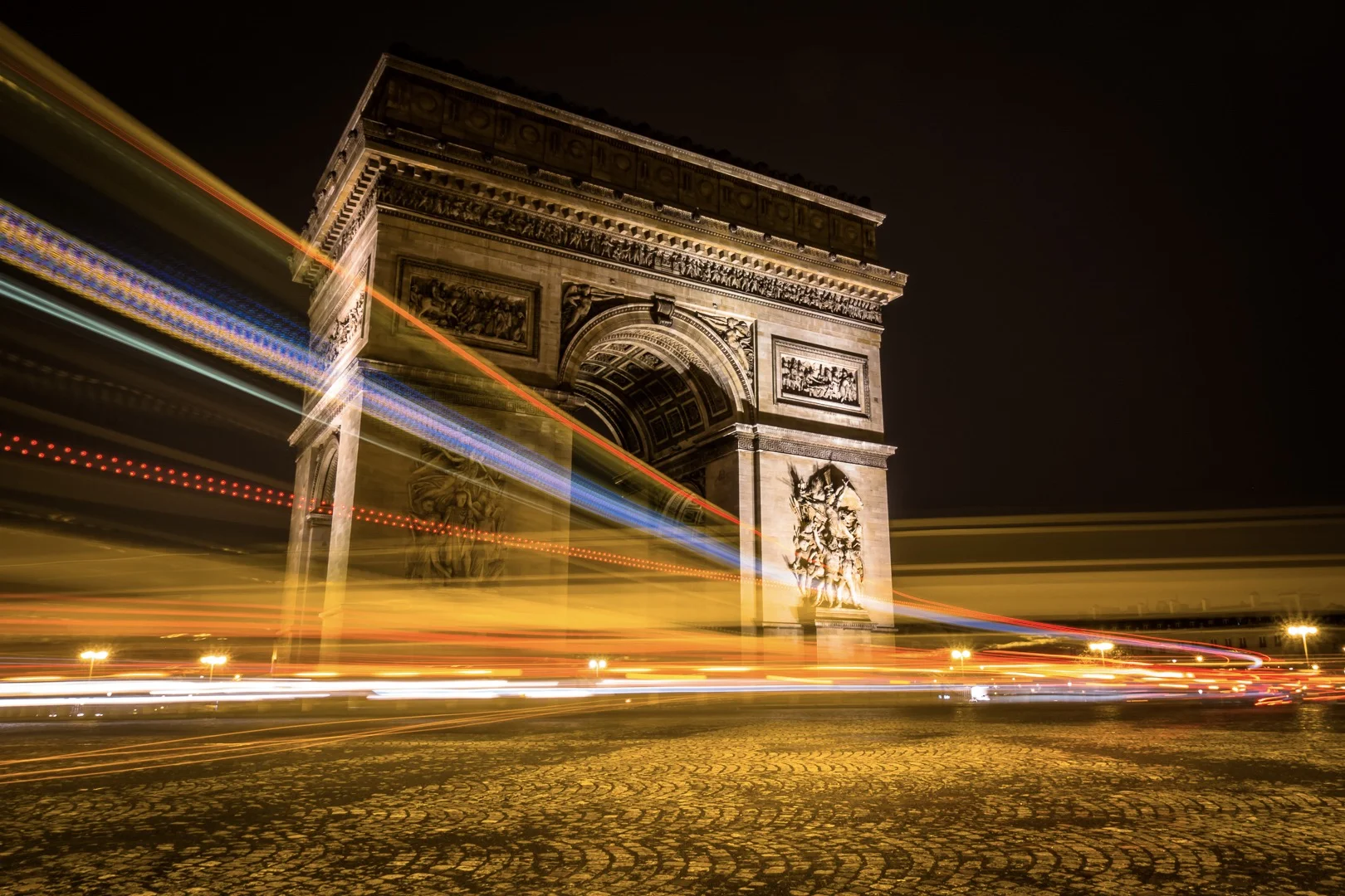 Arc de Triomphe Light Trails
