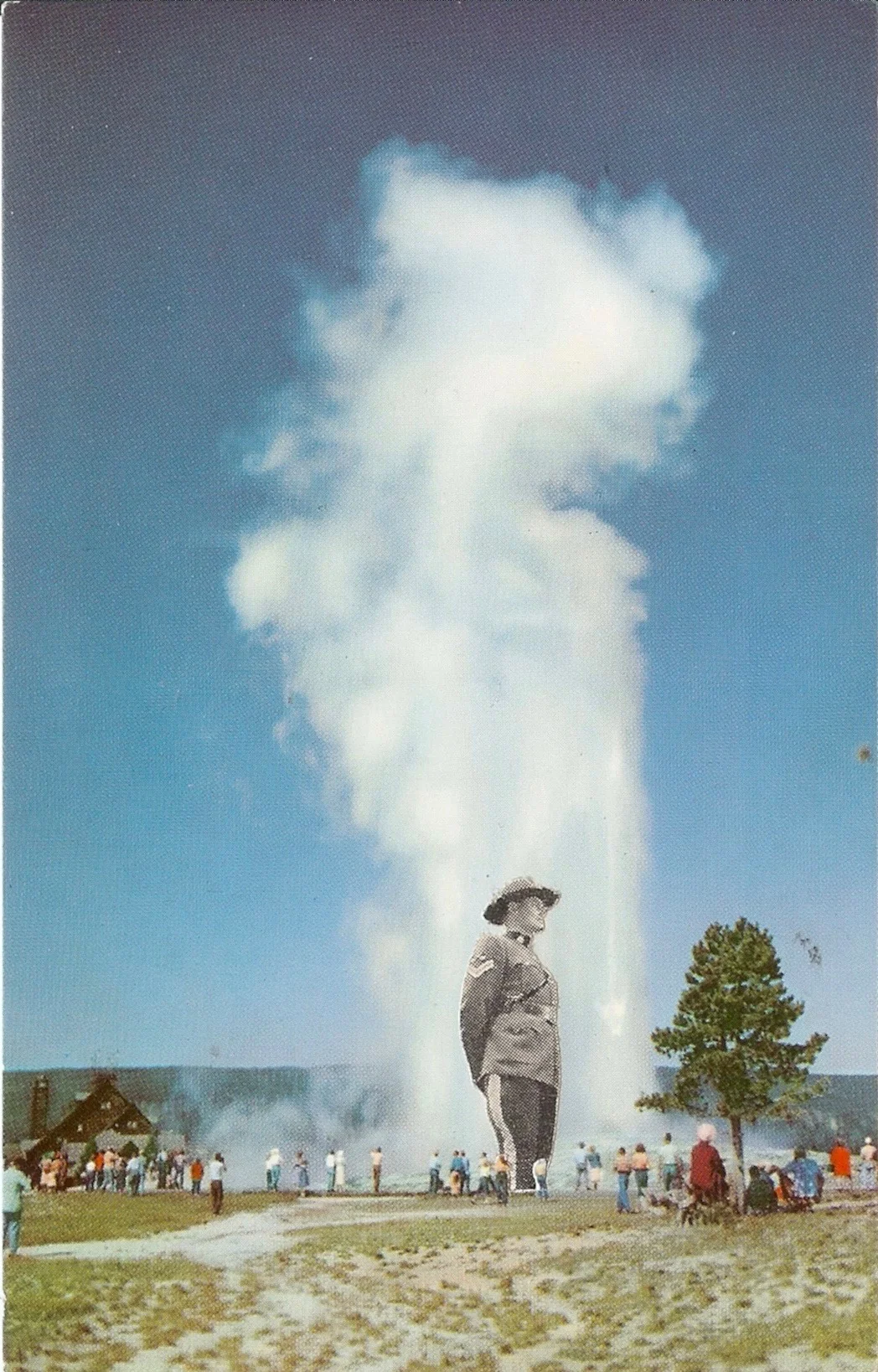 Ol’ Faithful, Vintage Postcard Re-Imagined