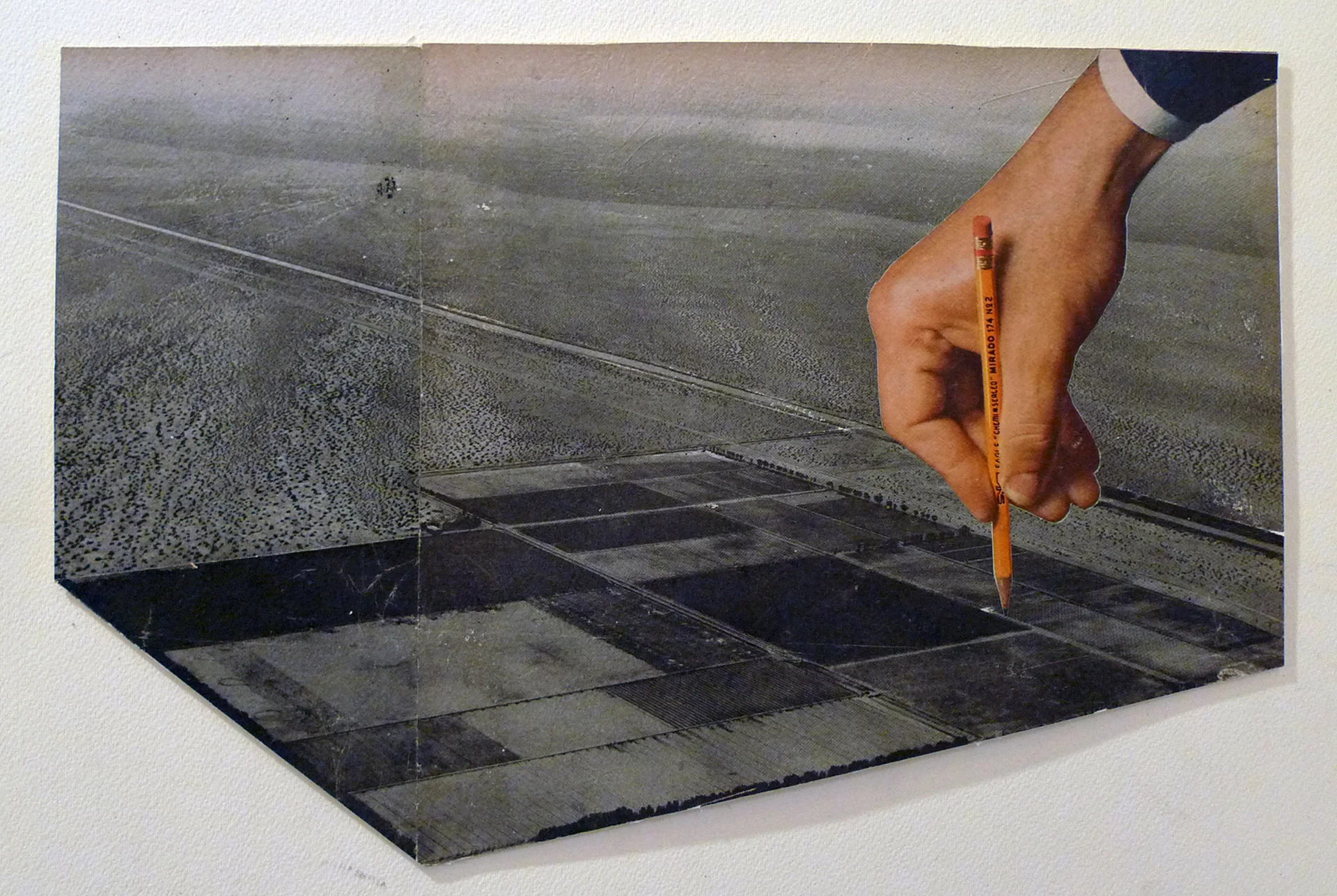 Draw a Line, 2015. Analog collage on paper