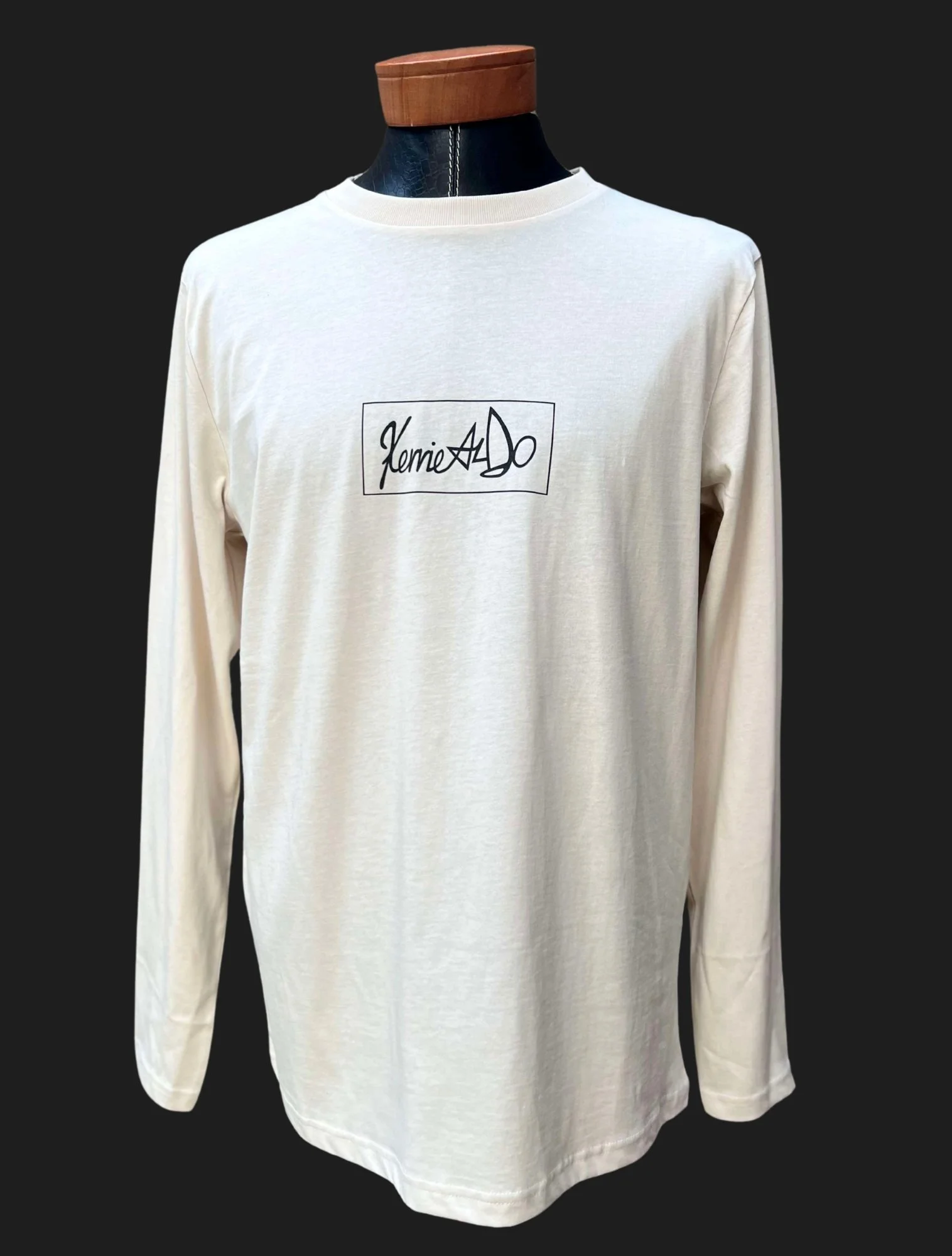 Unisex Organic Cotton Cream Long Sleeve T-shirt