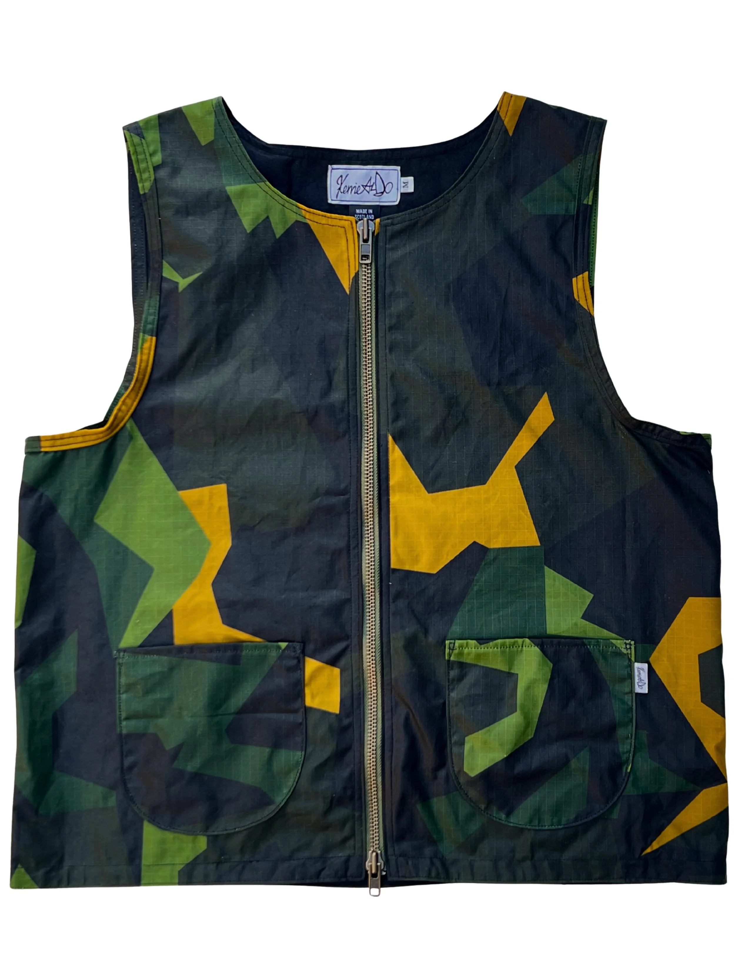 1 of 1 - Size M - Swedish Camo Waxed Cotton Vest