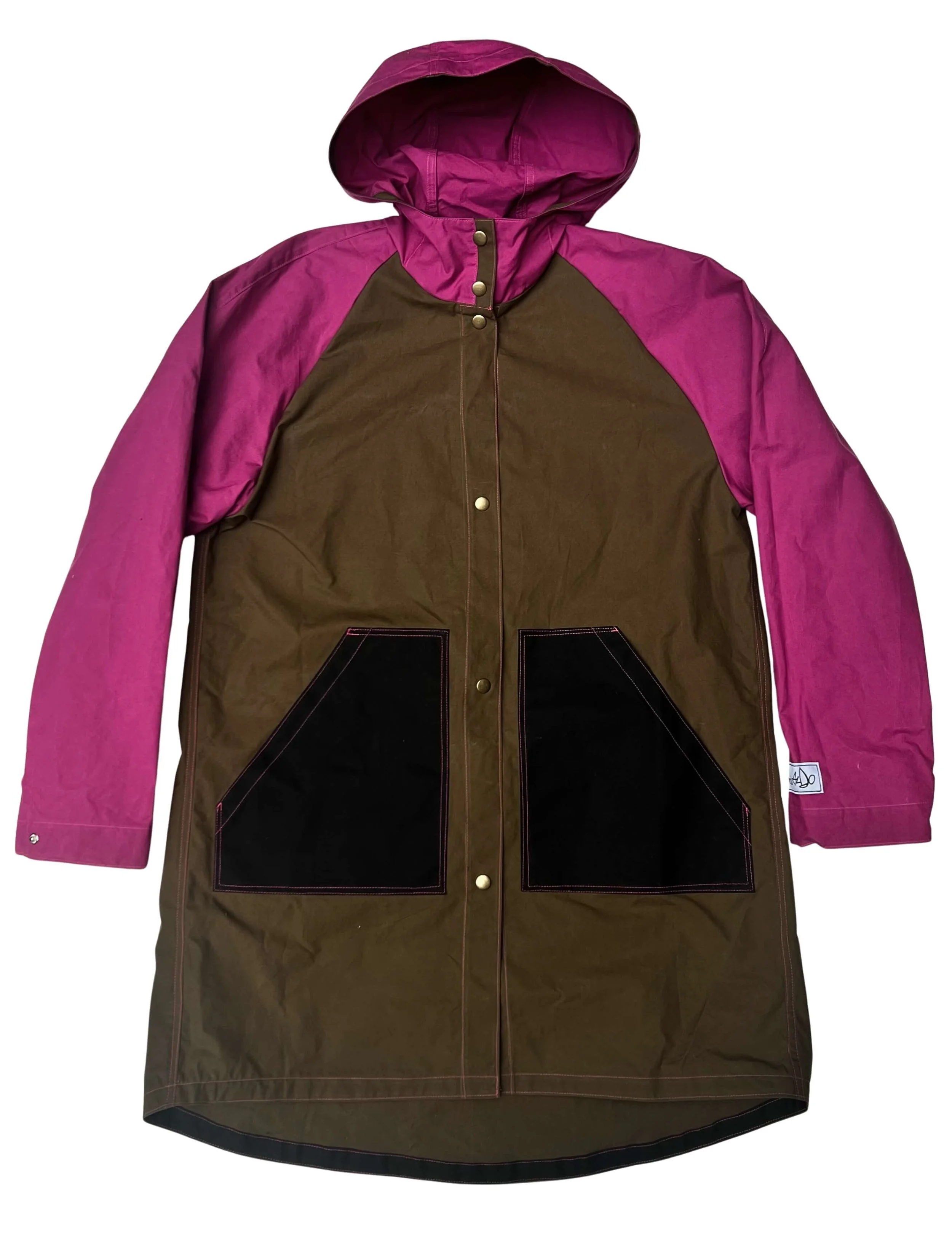 1 of 1 - M Tri Colour Drop Hem Parka