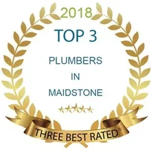 2018 Three Best Rated Plumbers in Maidstone award