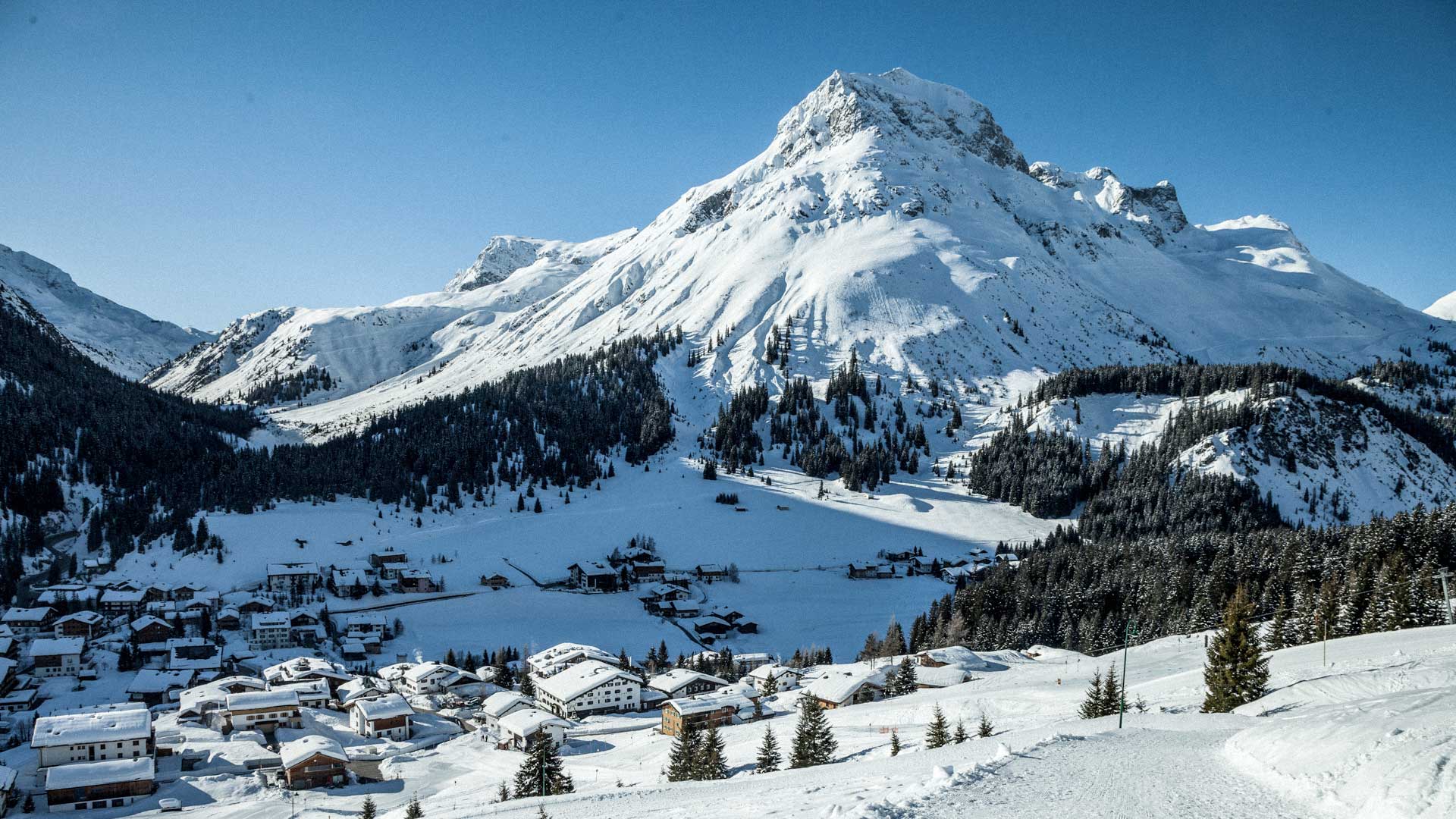 In Lech, with Schwarzwand
