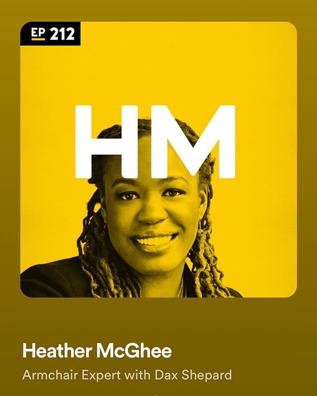 White friends - if you haven&rsquo;t listened to this episode of @armchairexppod please do. We need to educate ourselves on the effects of systemic racism from all angles and Heather McGee has such an eloquent and intelligent way of explaining the ec