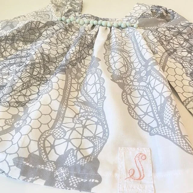 1st of the new collection of Isla Tops hand made, personalized and ready to be shipped for the lovely Sophia!  Head over to our new website www.locksandgold.com to see more!  #handmade #mumbusiness #handstitched