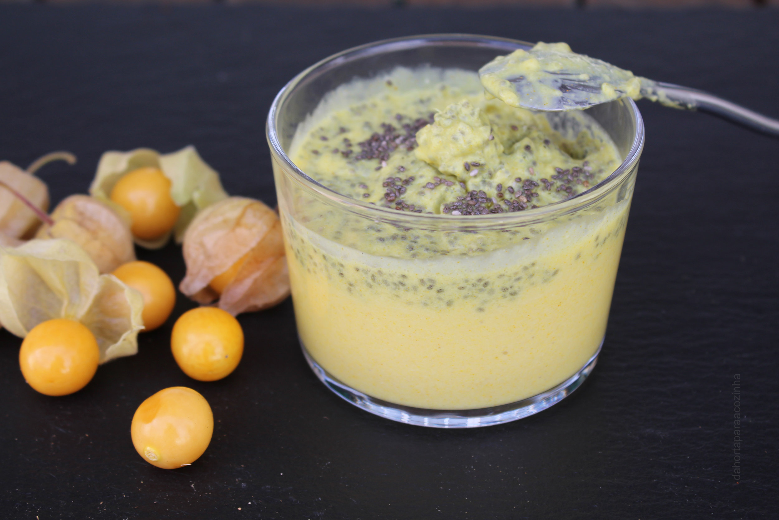 Pudim de Manga com Sementes de Chia