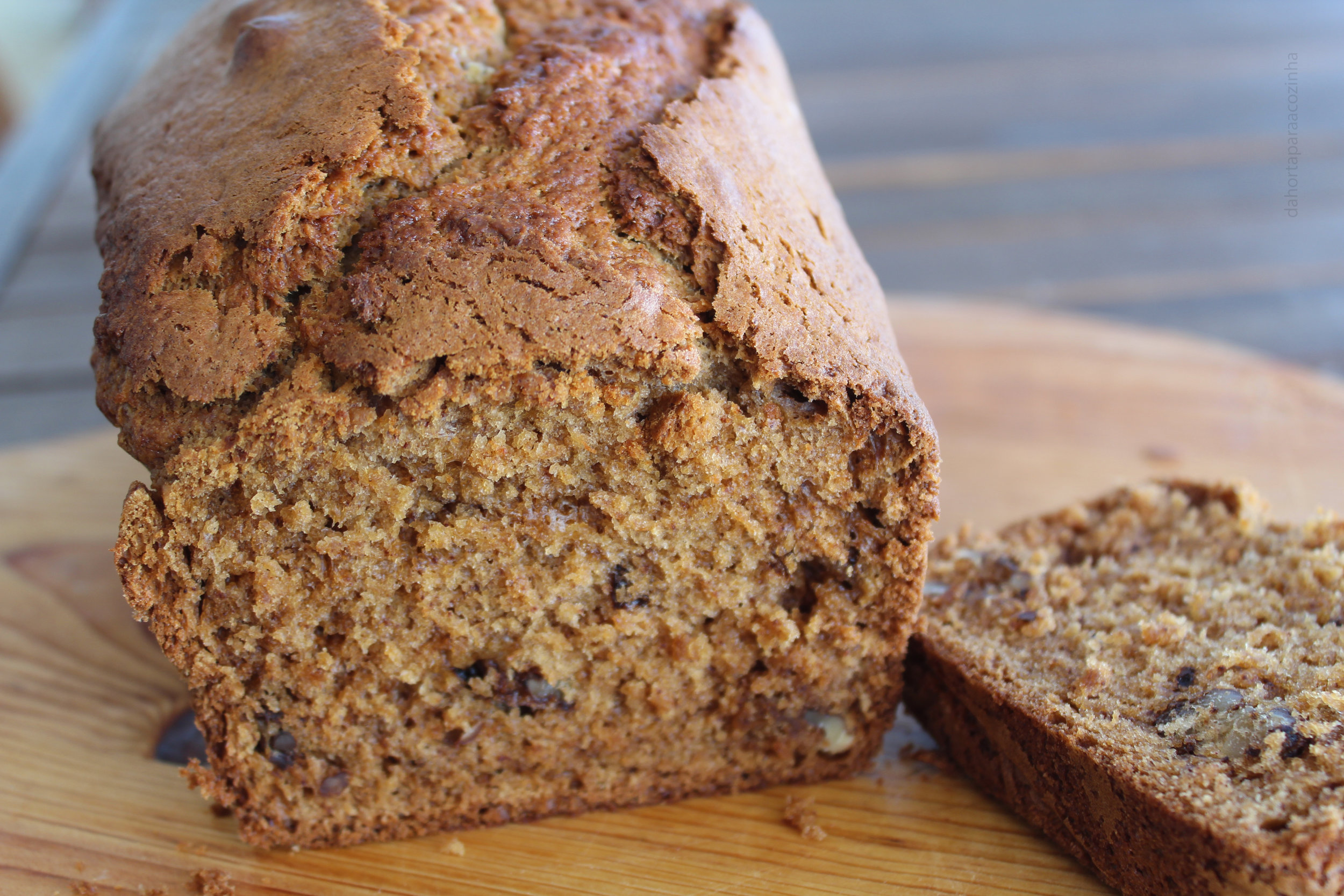 Bolo de Banana com Nozes - Banana Bread