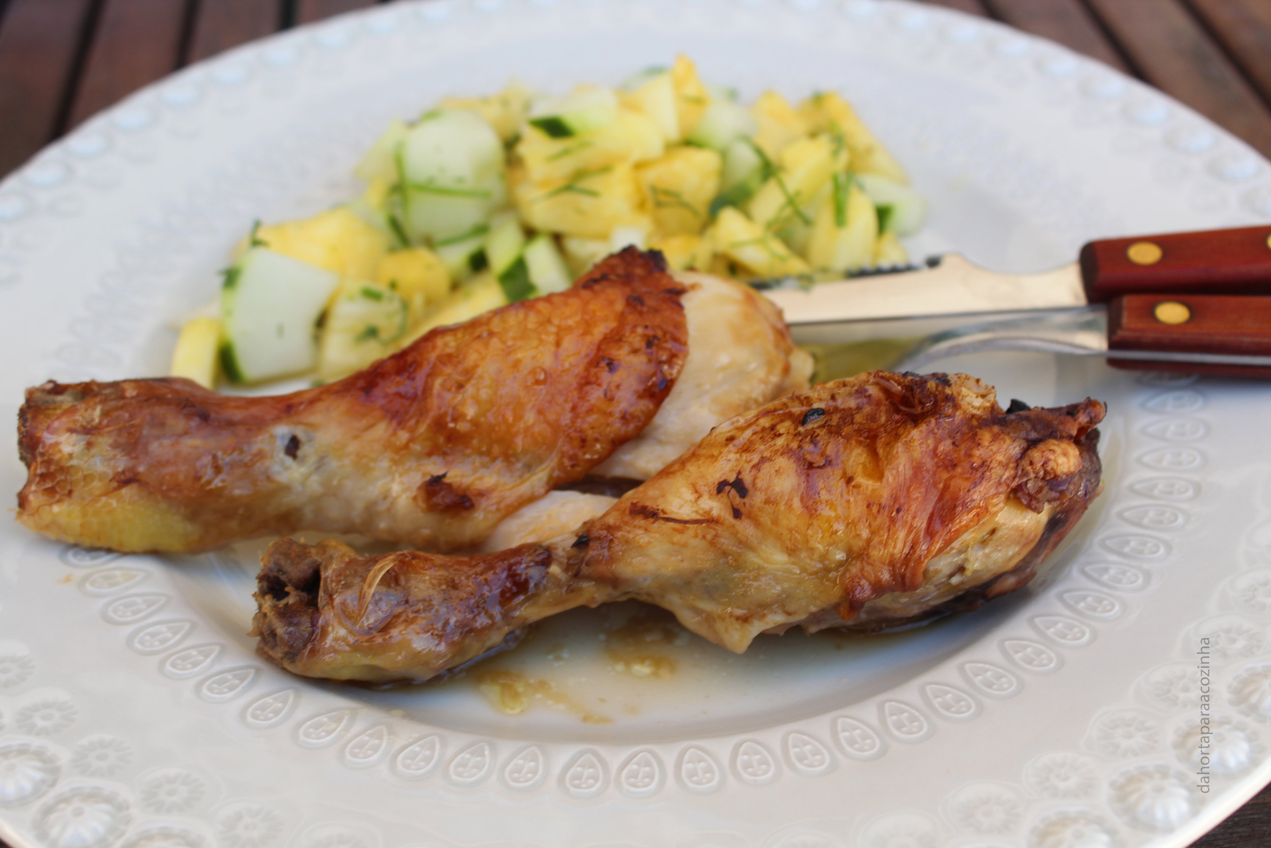 Pernas de Frango com Molho Pegajoso