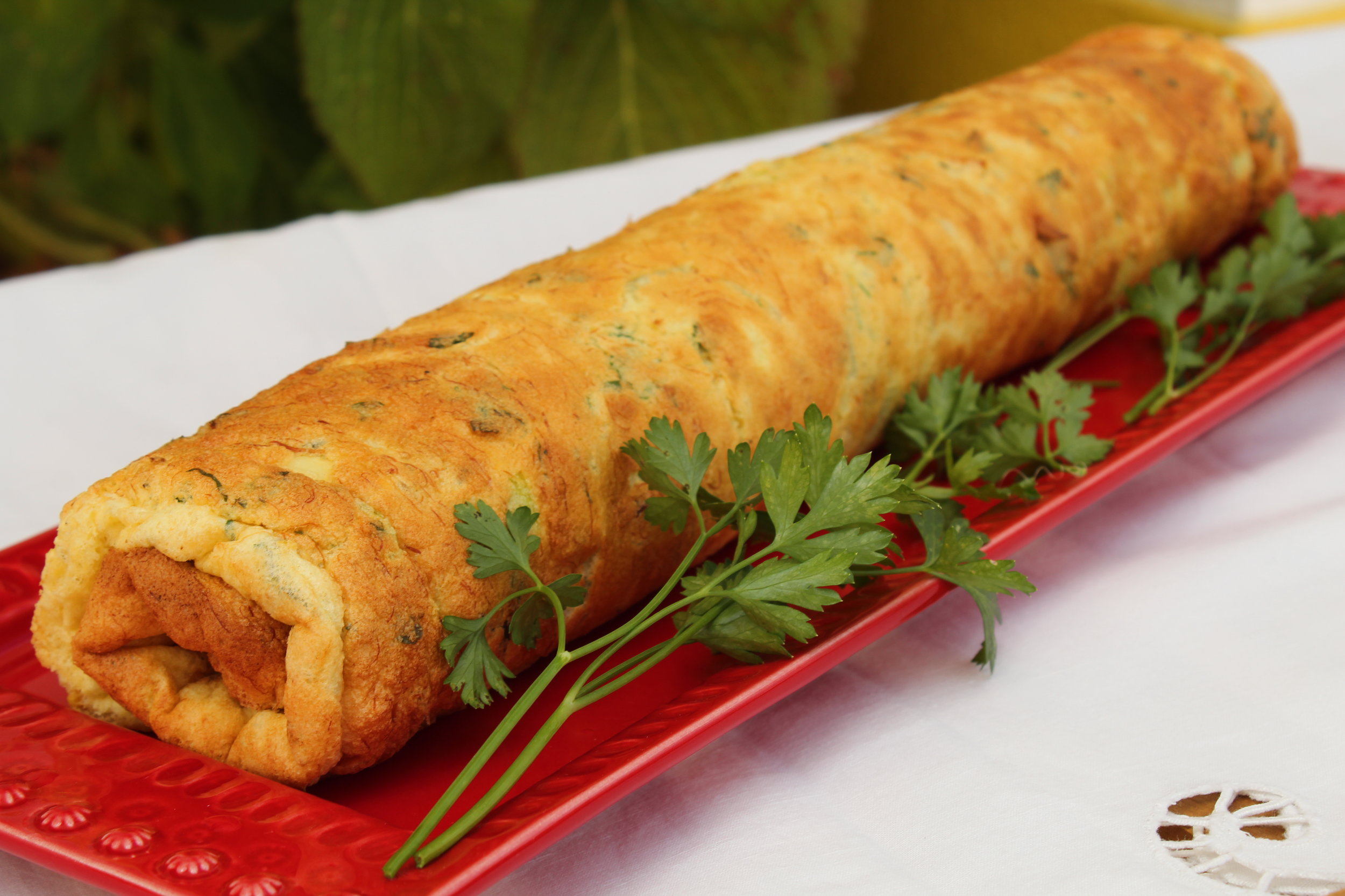 Soufllé Enrolado de Bacalhau