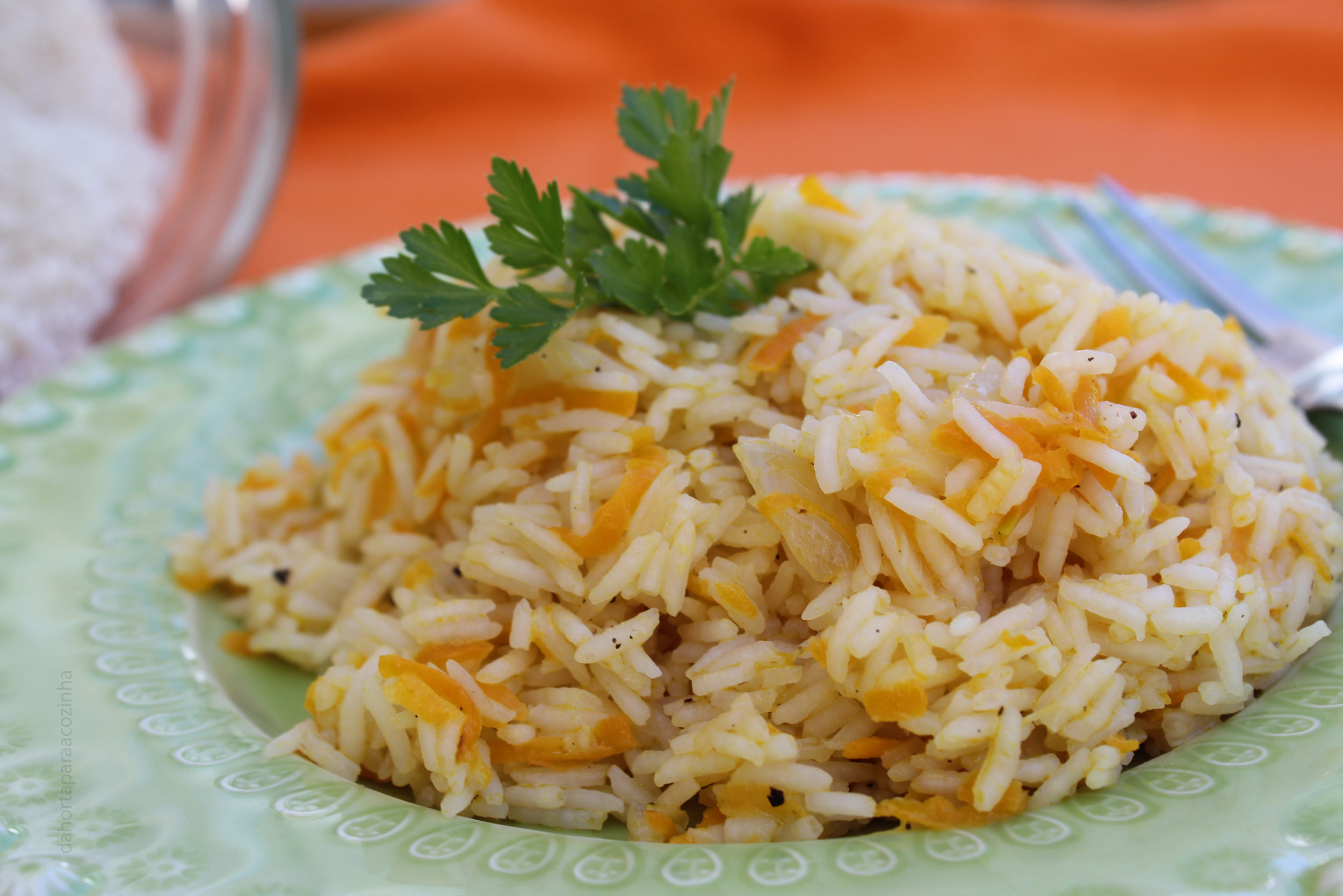 O Meu Arroz Jasmim com Cenoura