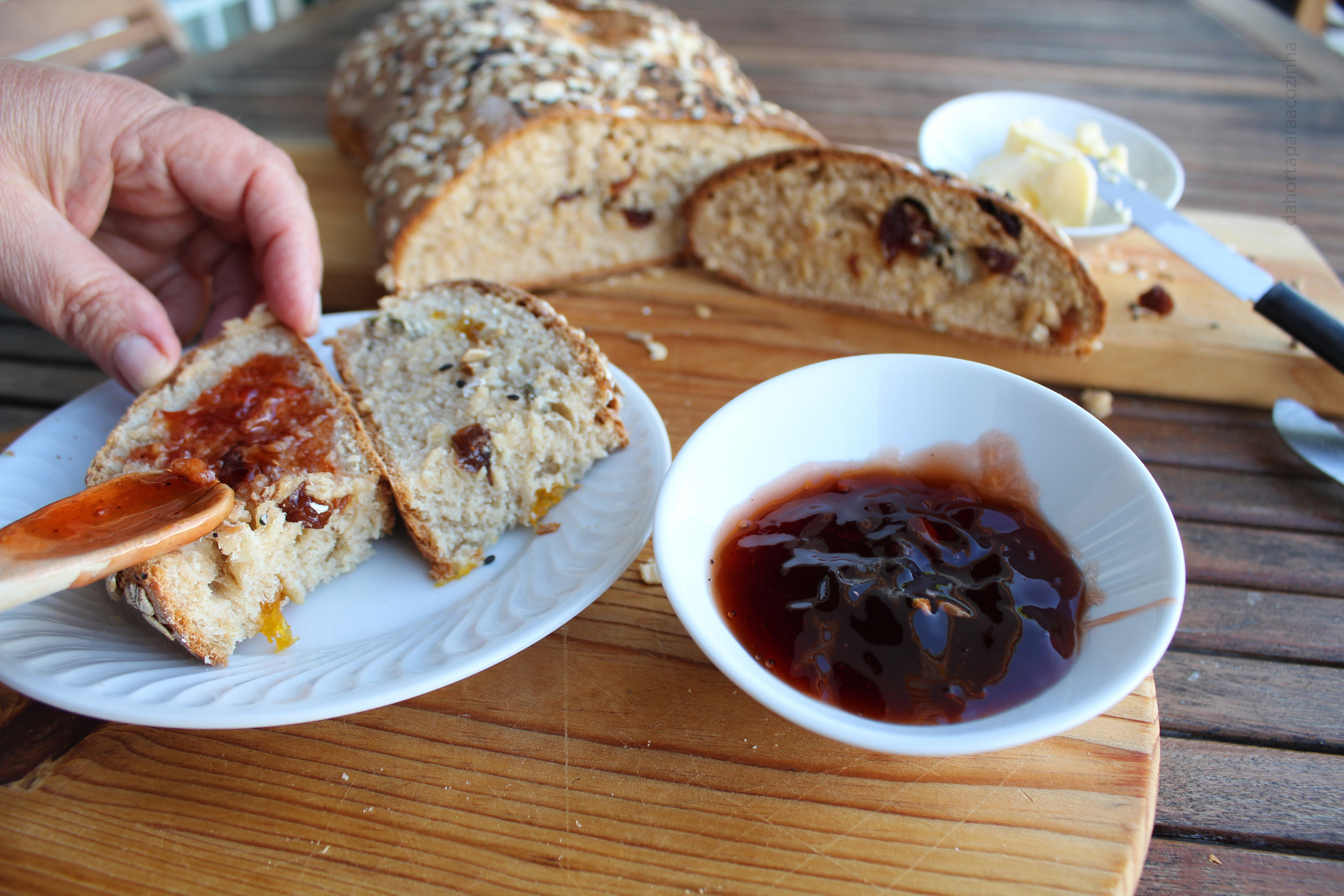 Pão de Aveia e Frutos Secos