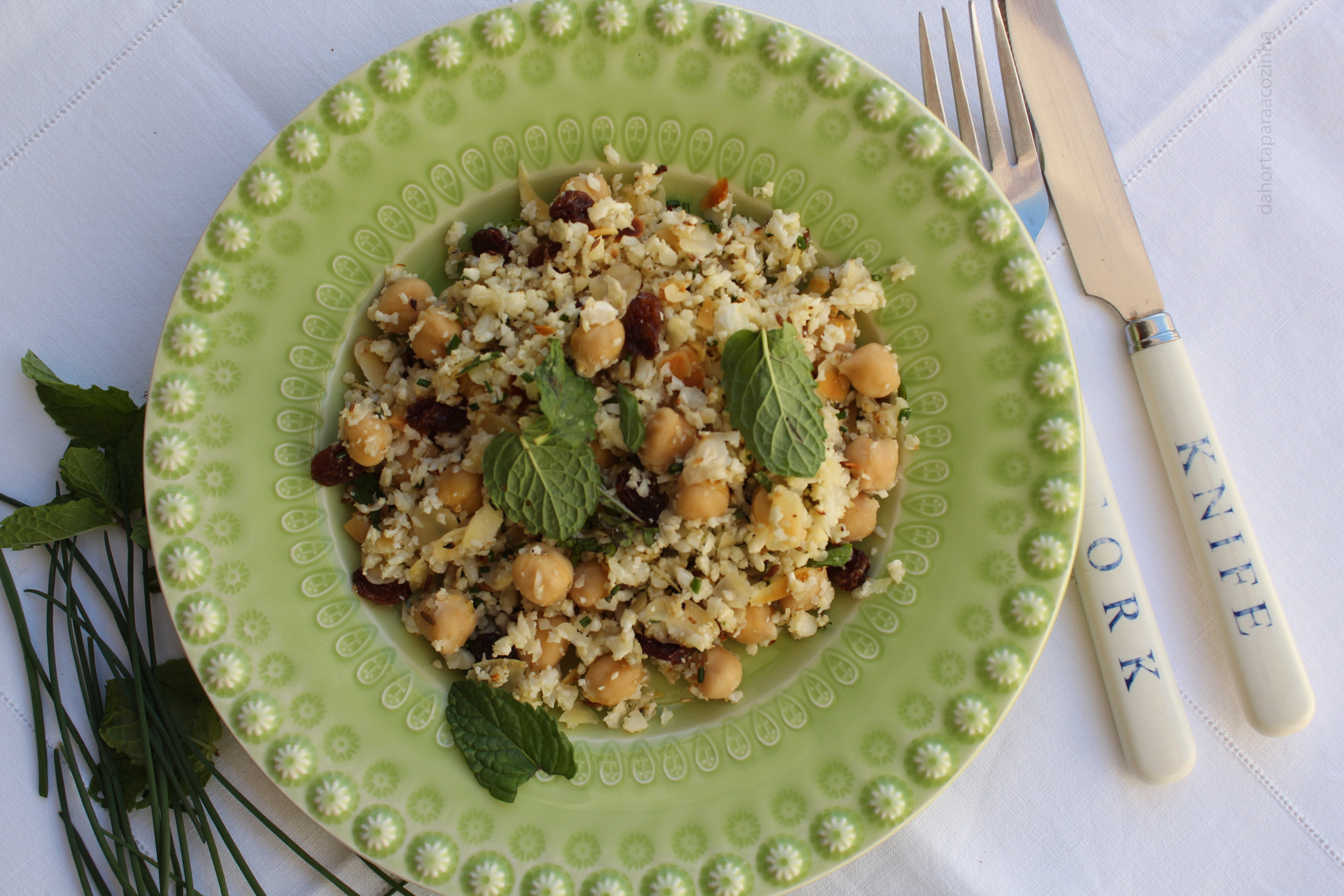 Arroz de Couve-Flor com Grão