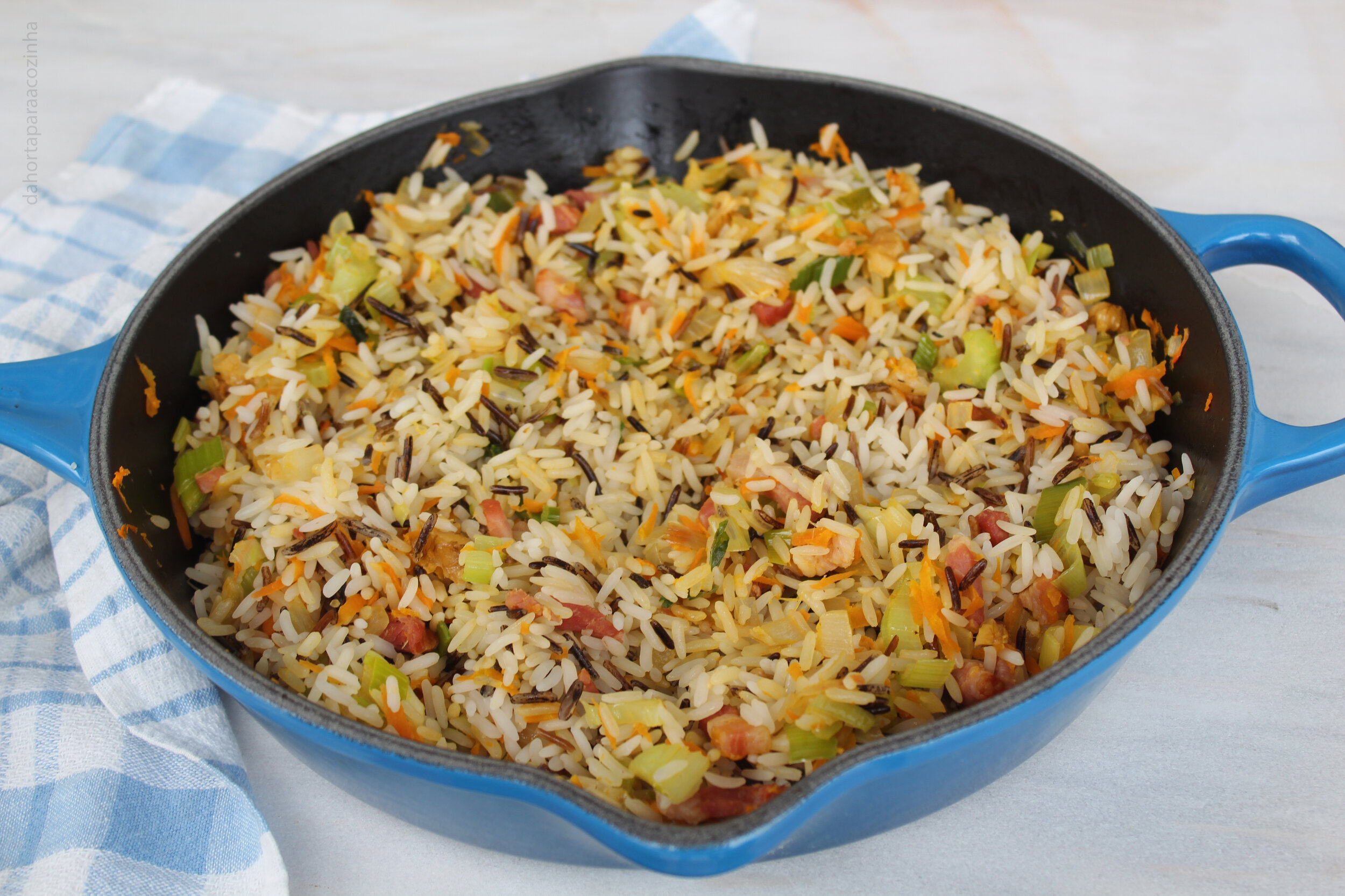 Arroz Selvagem com Legumes