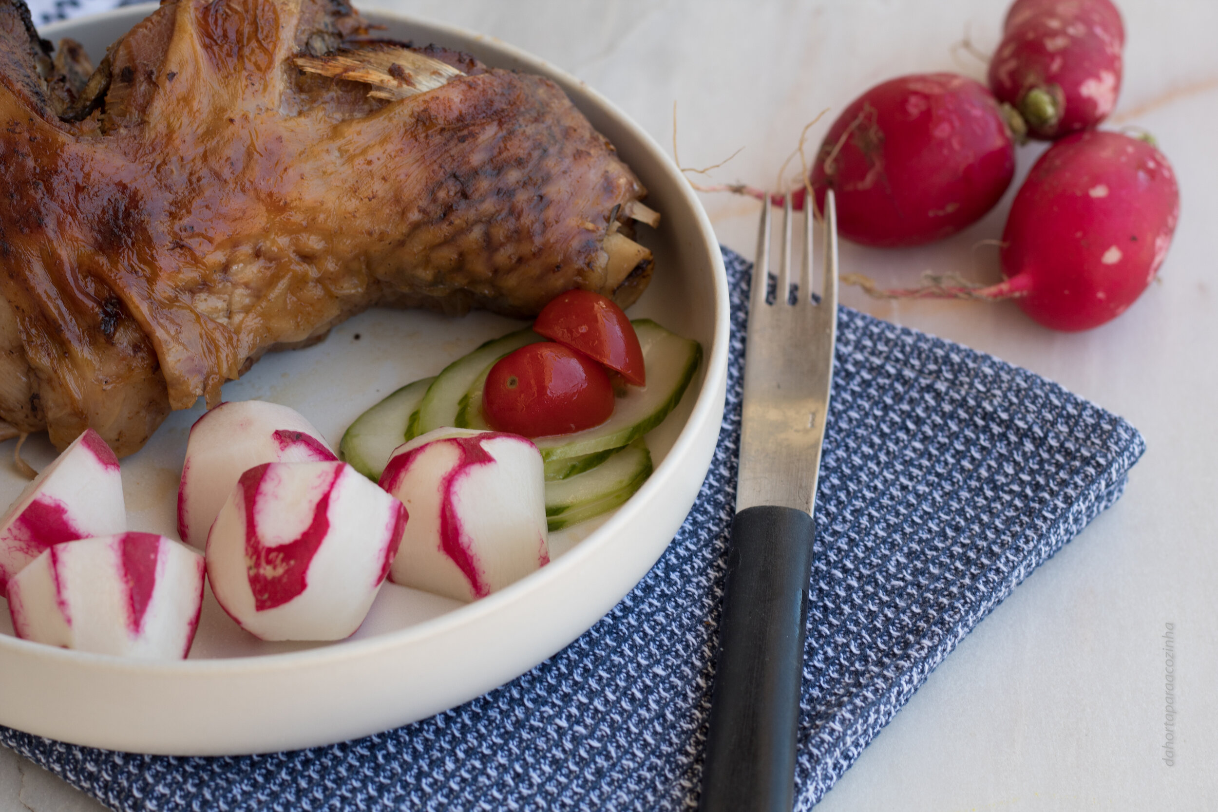 Pernil de Peru Assado com Zaatar