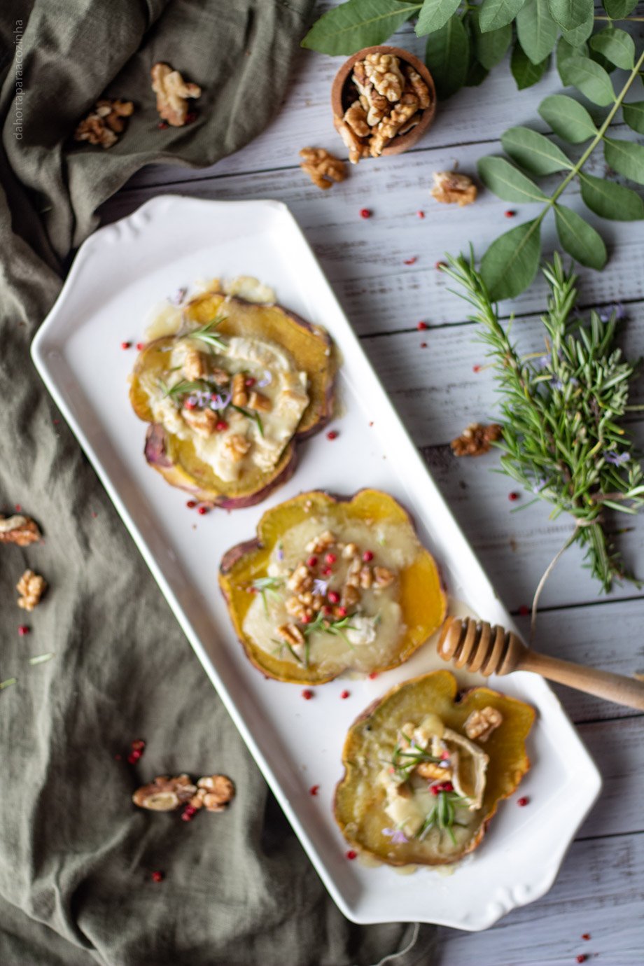 Sandes de Batata Doce com Queijo Chèvre