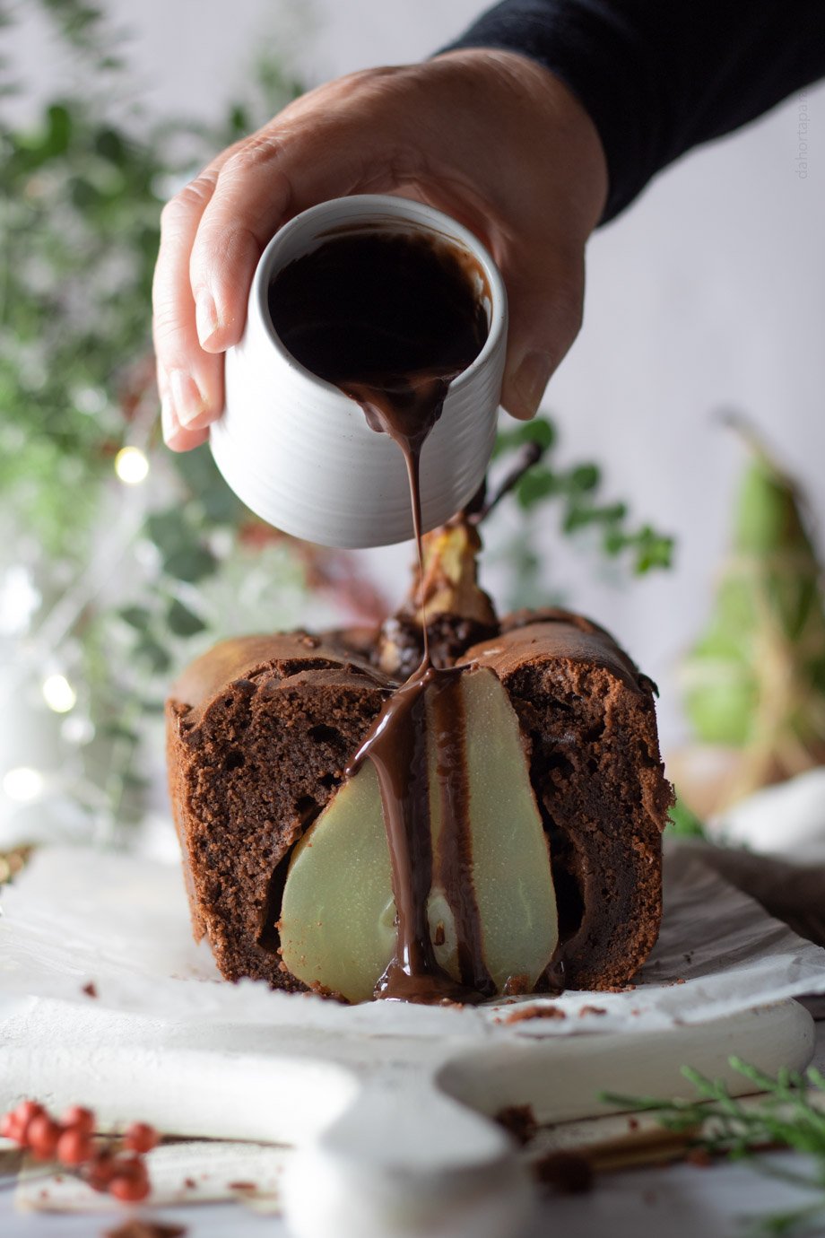 Bolo de banana, castanhas, canela e passas (banana bread) - 140g