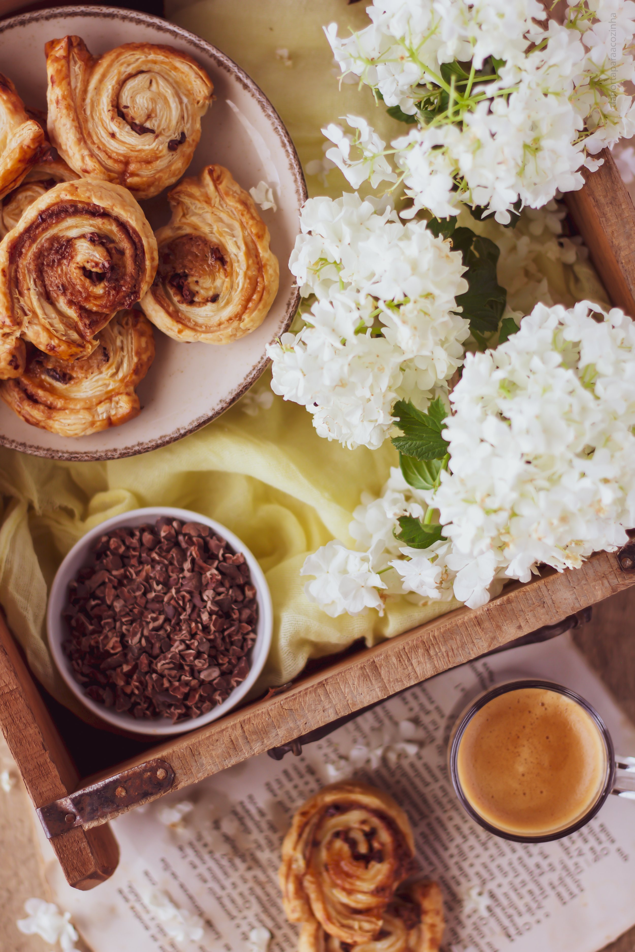Caracóis de Nibs de Cacau