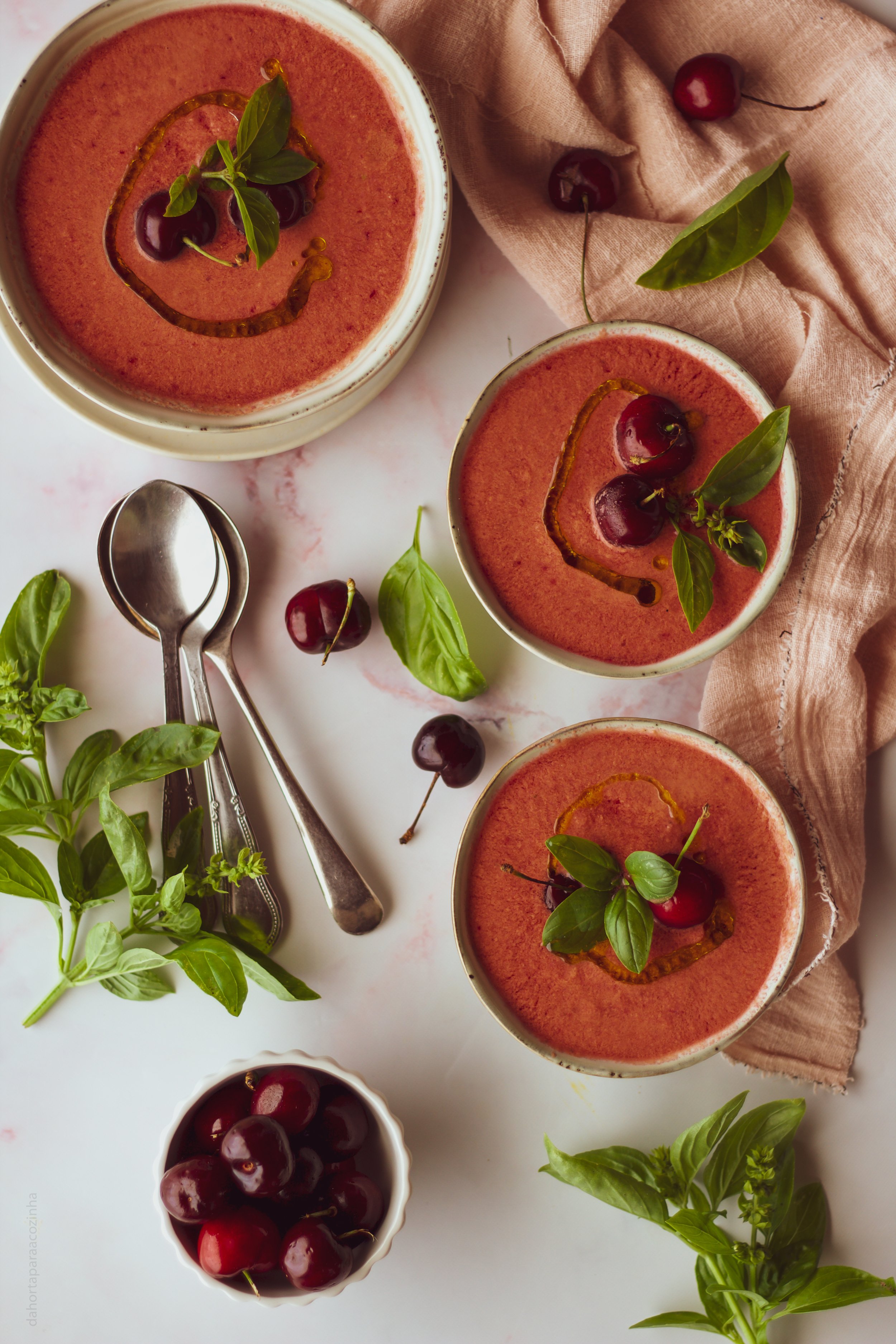 Sopa Fria de Cerejas