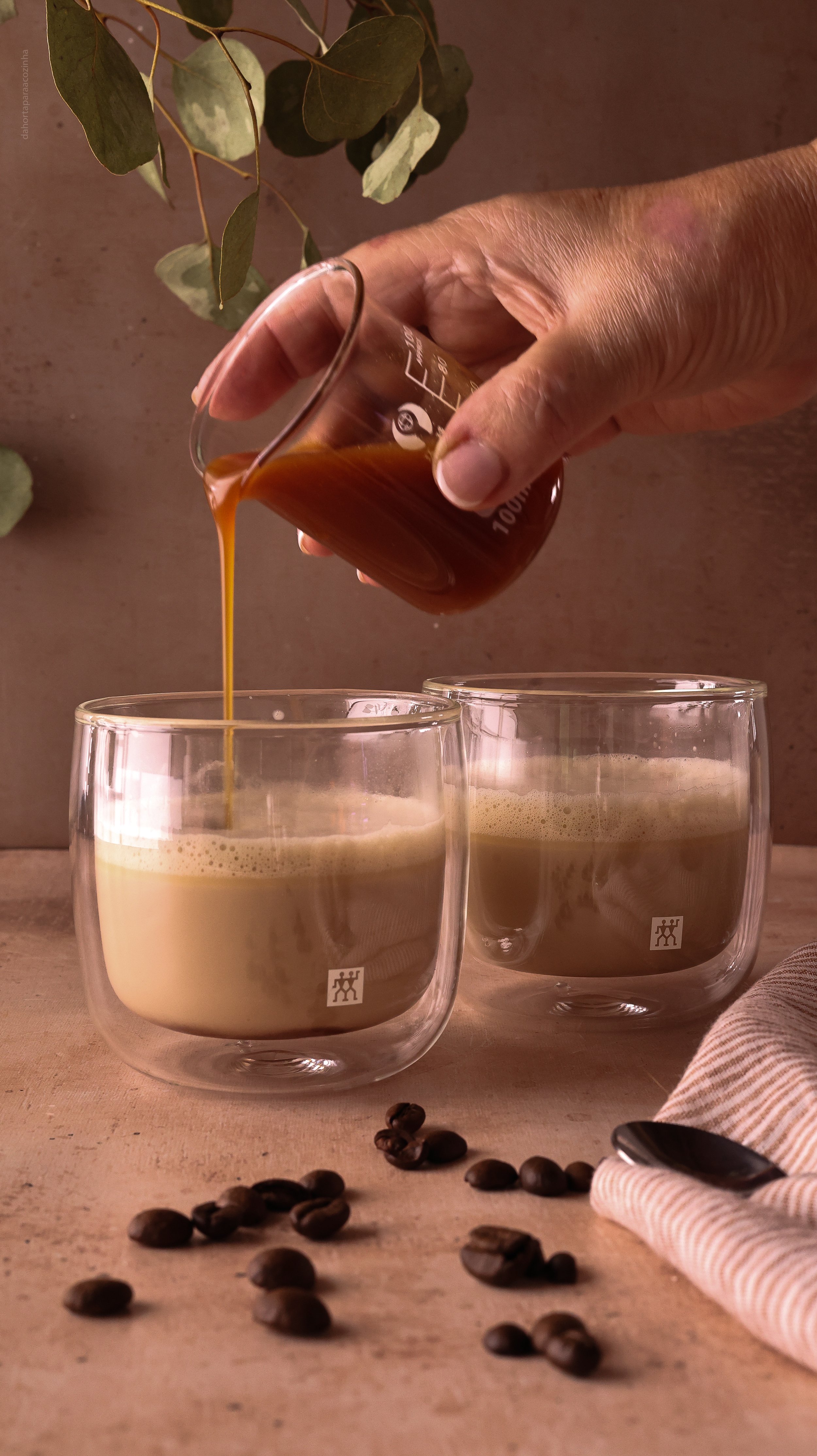 Latte de Caramelo Salgado e Gengibre