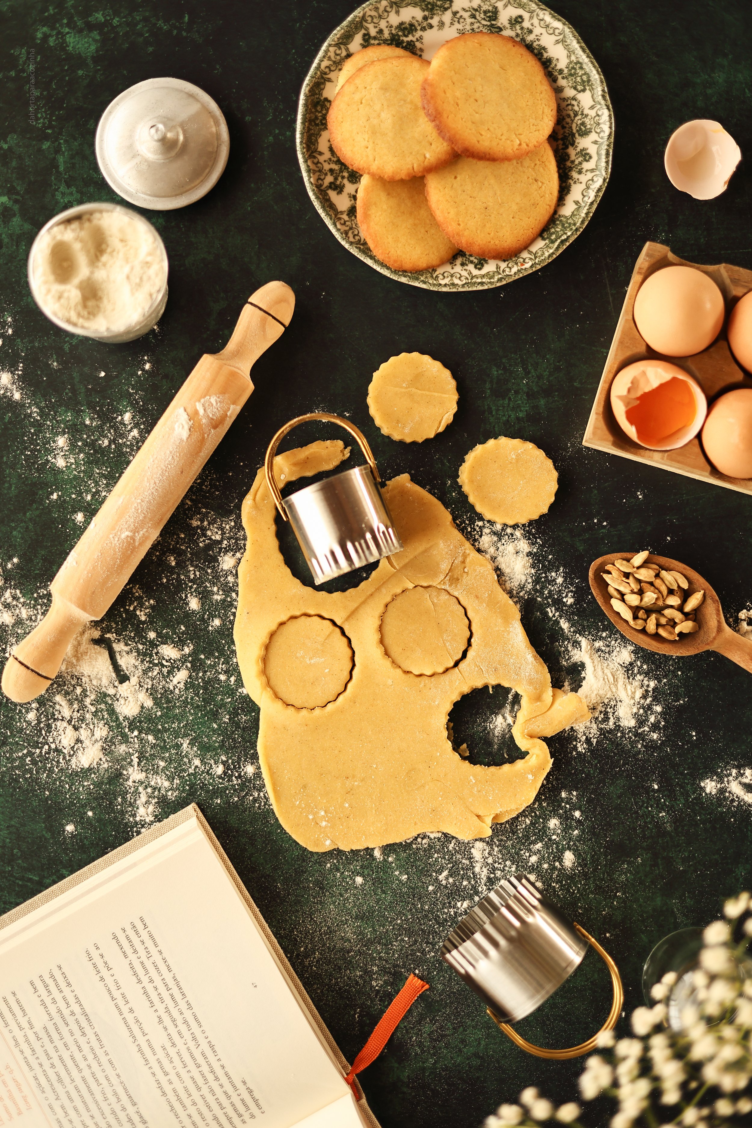 Bolachas Sablé com Cardamomo