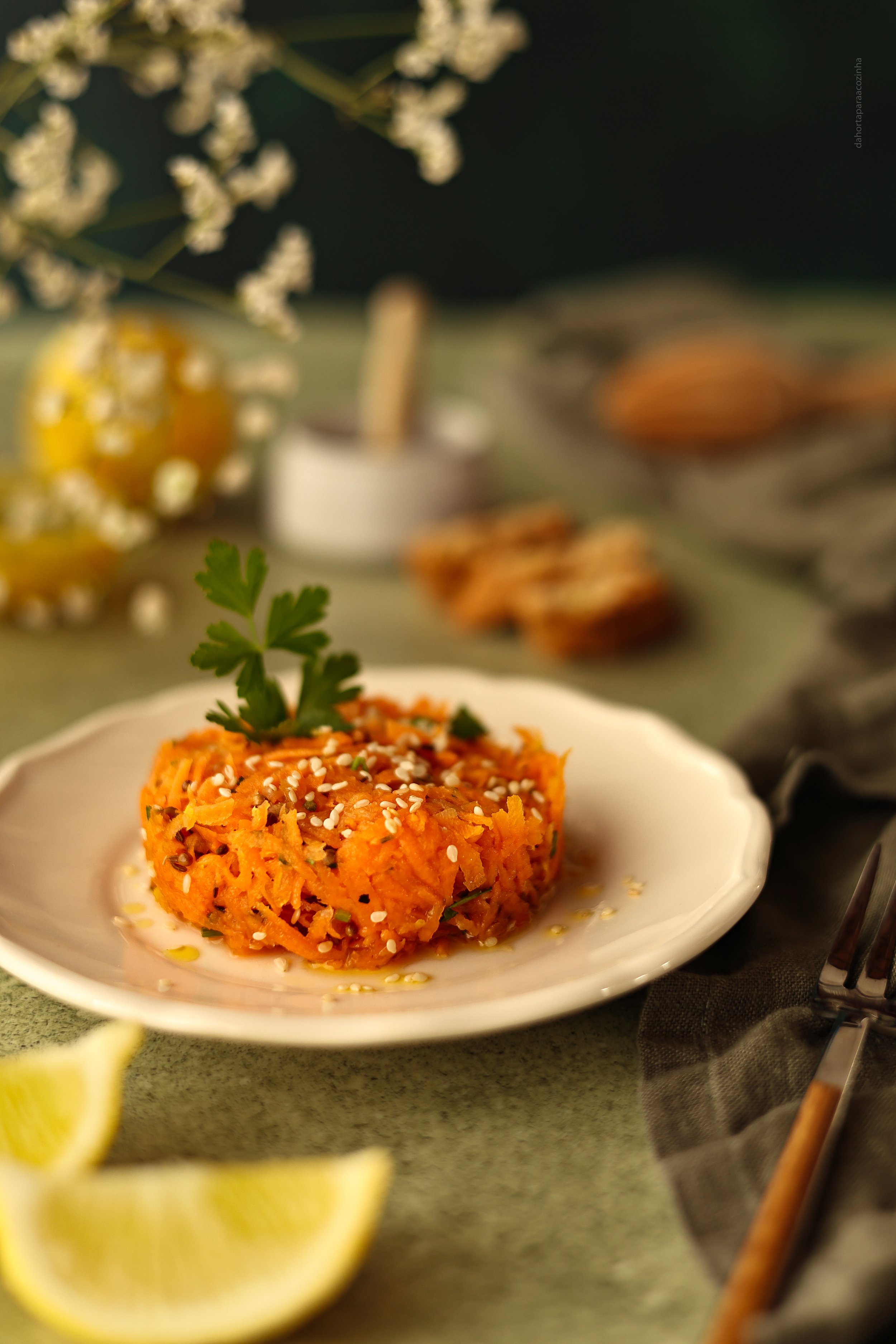 Tártaro de Cenoura com Lima