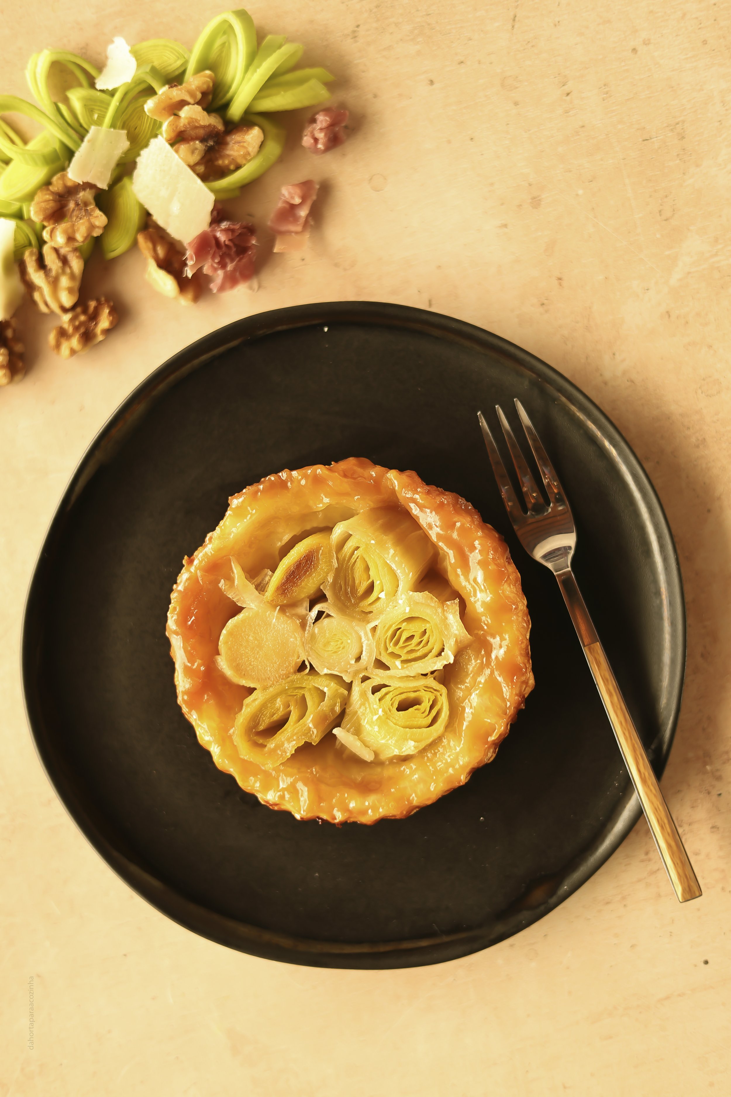 Tarte Tatin de Alho-francês