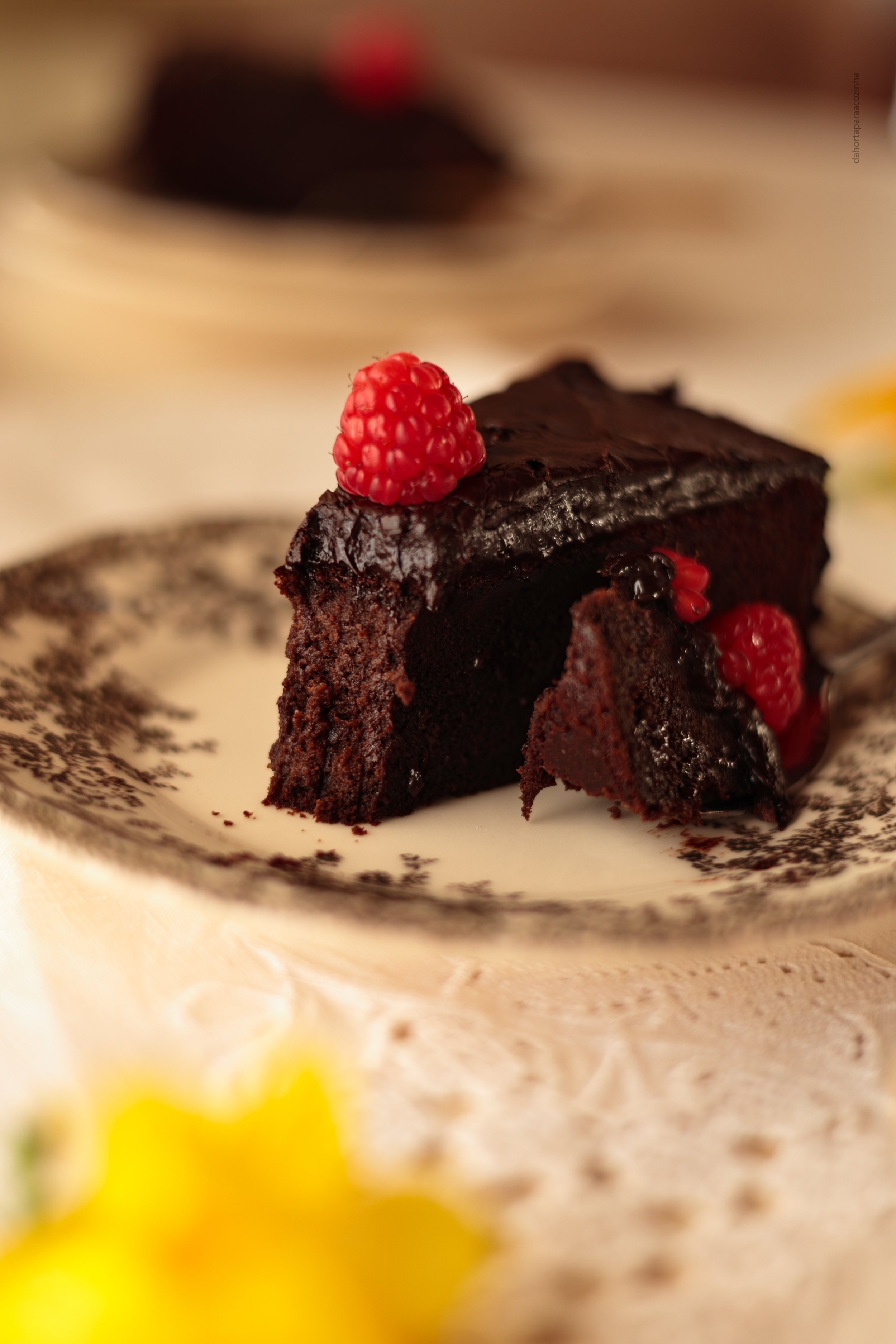 Bolo de Chocolate com Grão de Bico