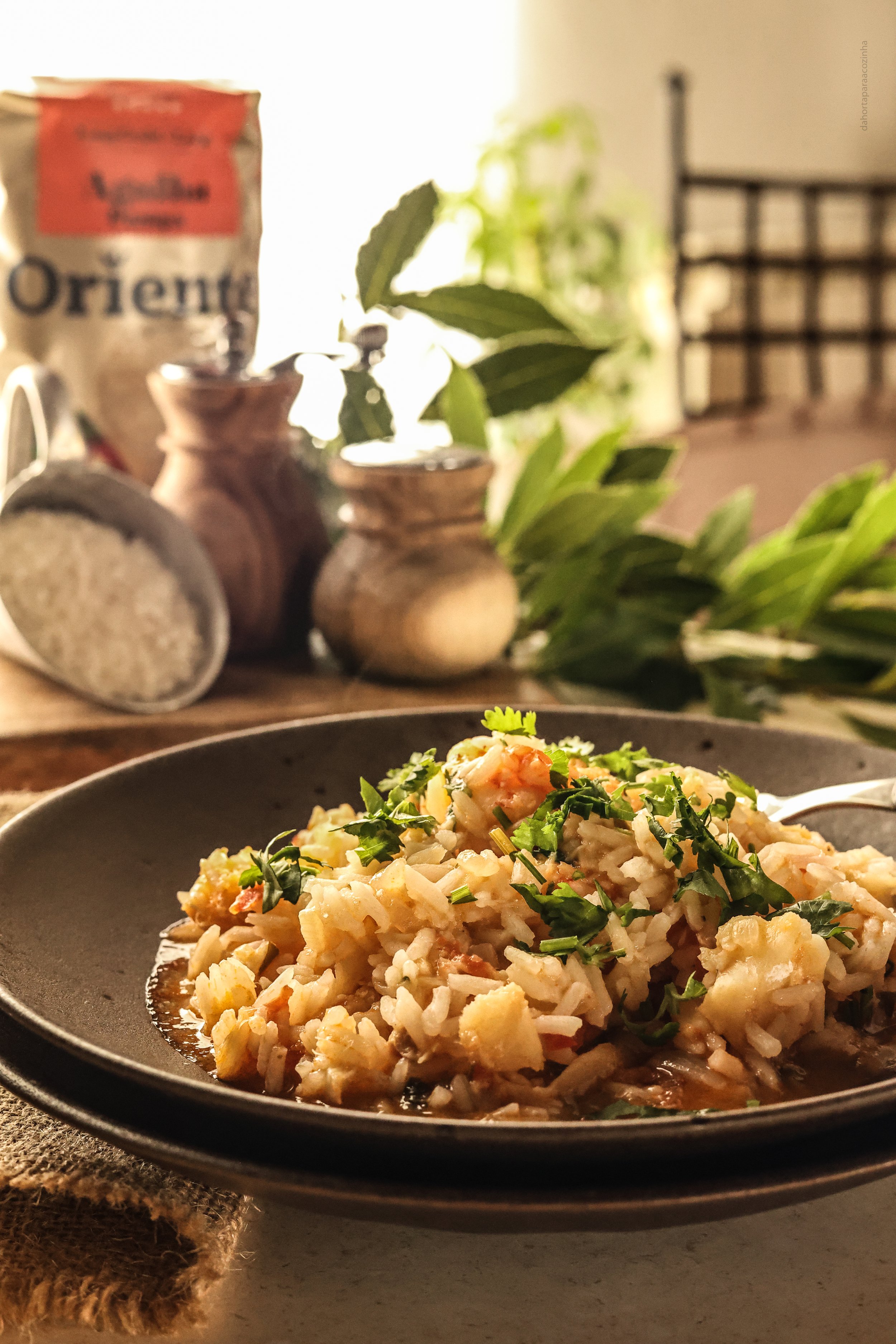 Arroz de Bacalhau com Camarão