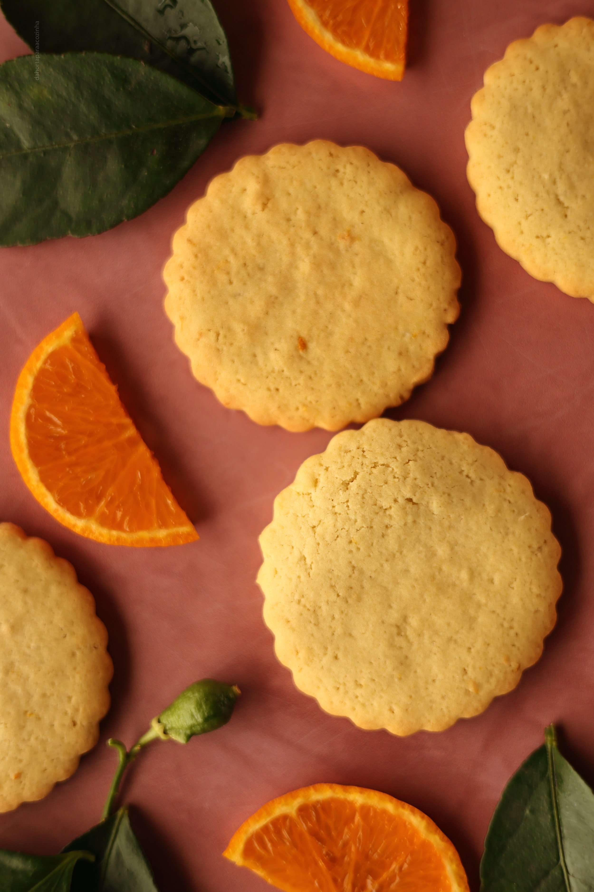 Bolachas de Manteiga e Laranja