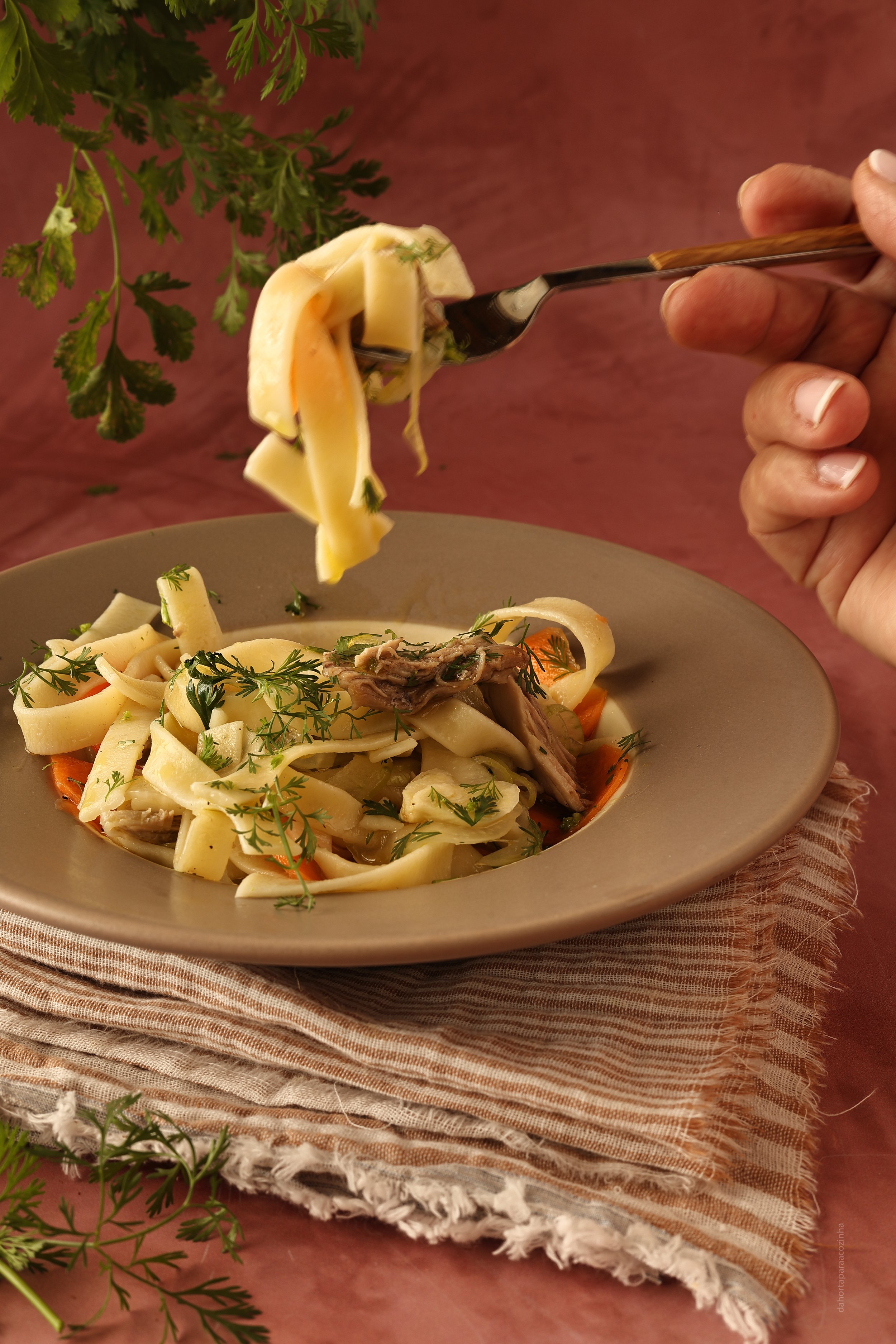 Escabeche de Pato com Tagliatelle