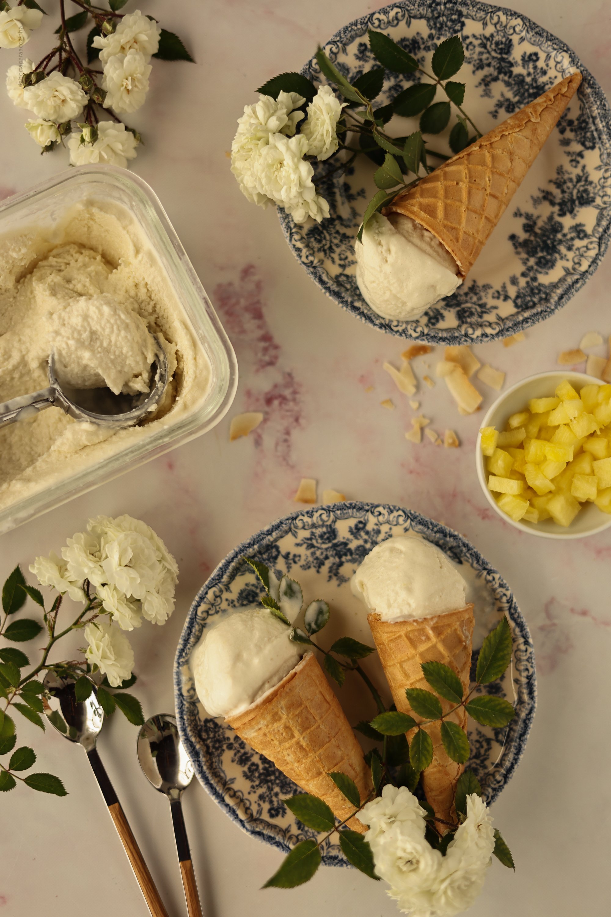 Gelado de Piña Colada