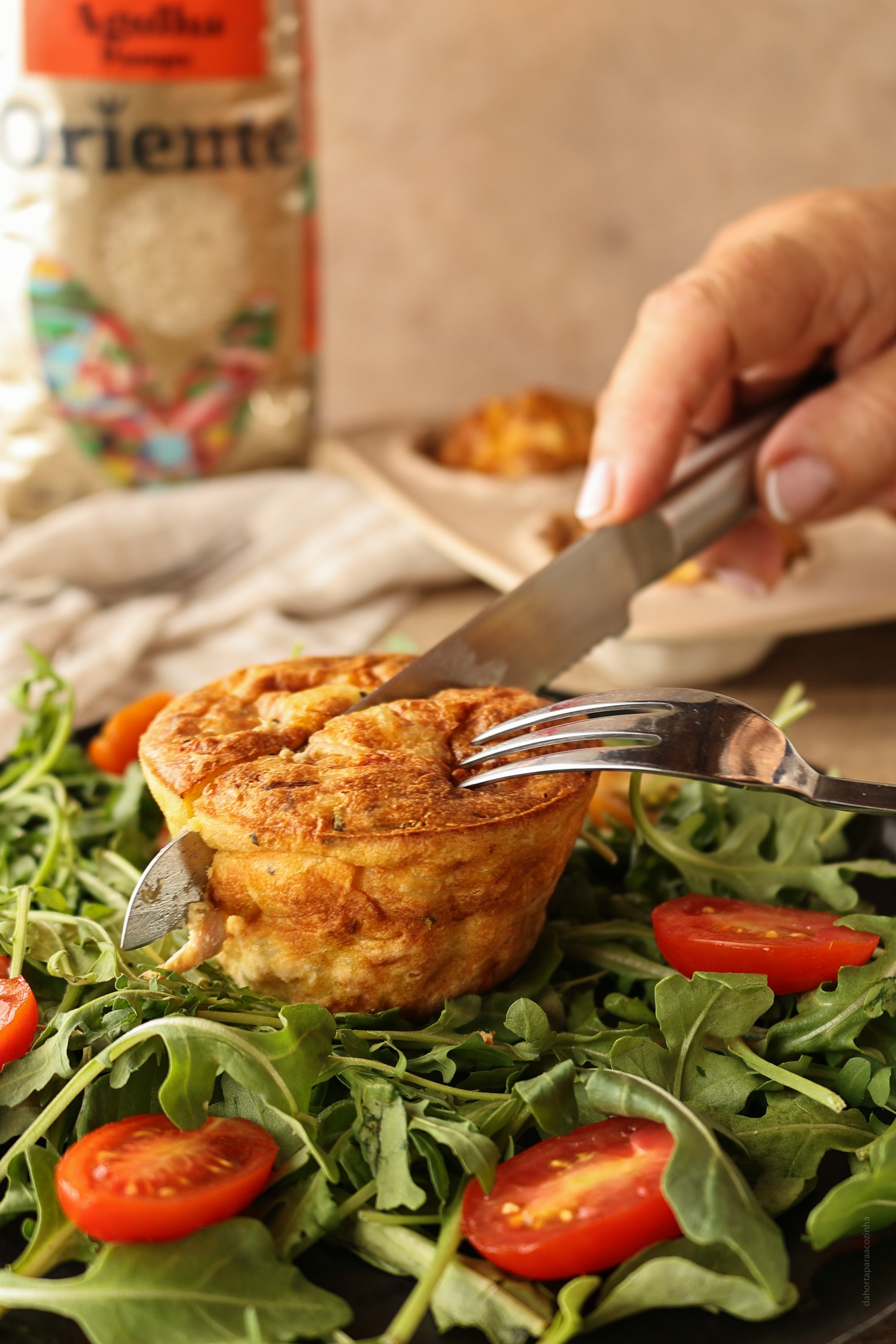 Flans de Arroz Agulha e Atum
