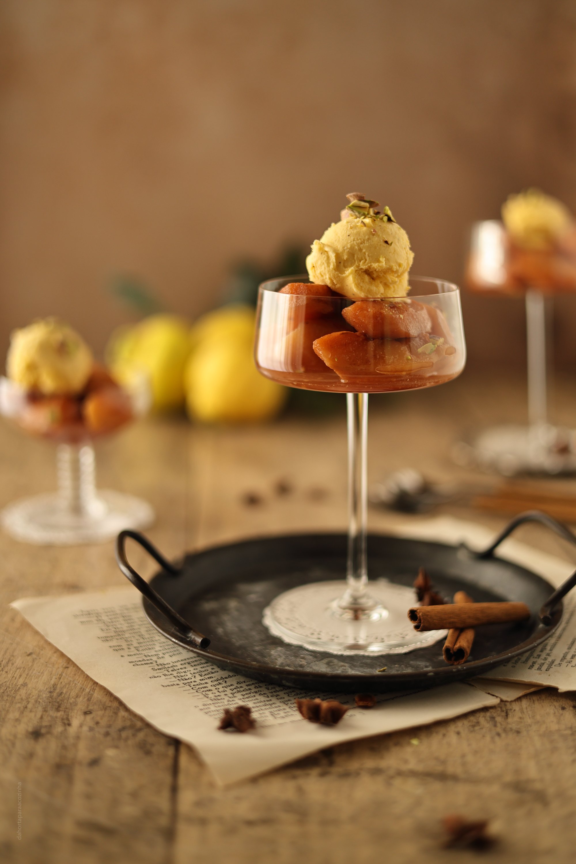 Marmelos Assados com Especiarias
