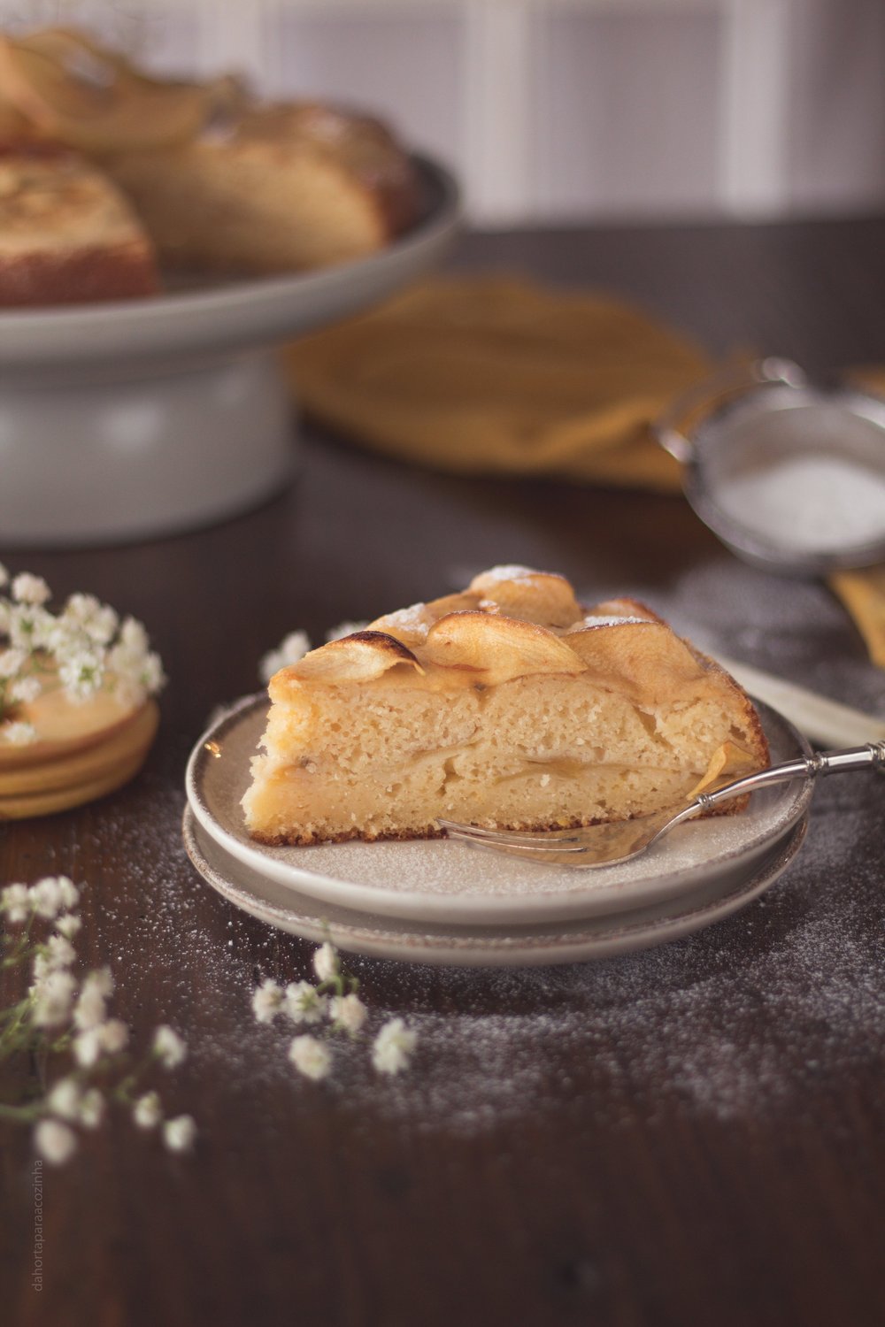 Bolo de Maçã com Ricotta — Da Horta Para A Cozinha