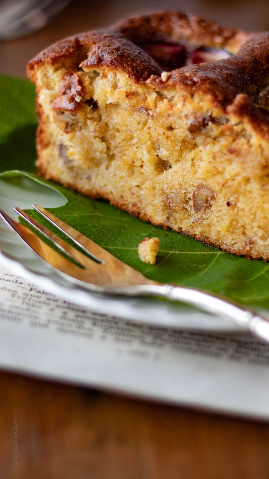 Bolo de Figos Nozes e Mel — Da Horta Para A Cozinha
