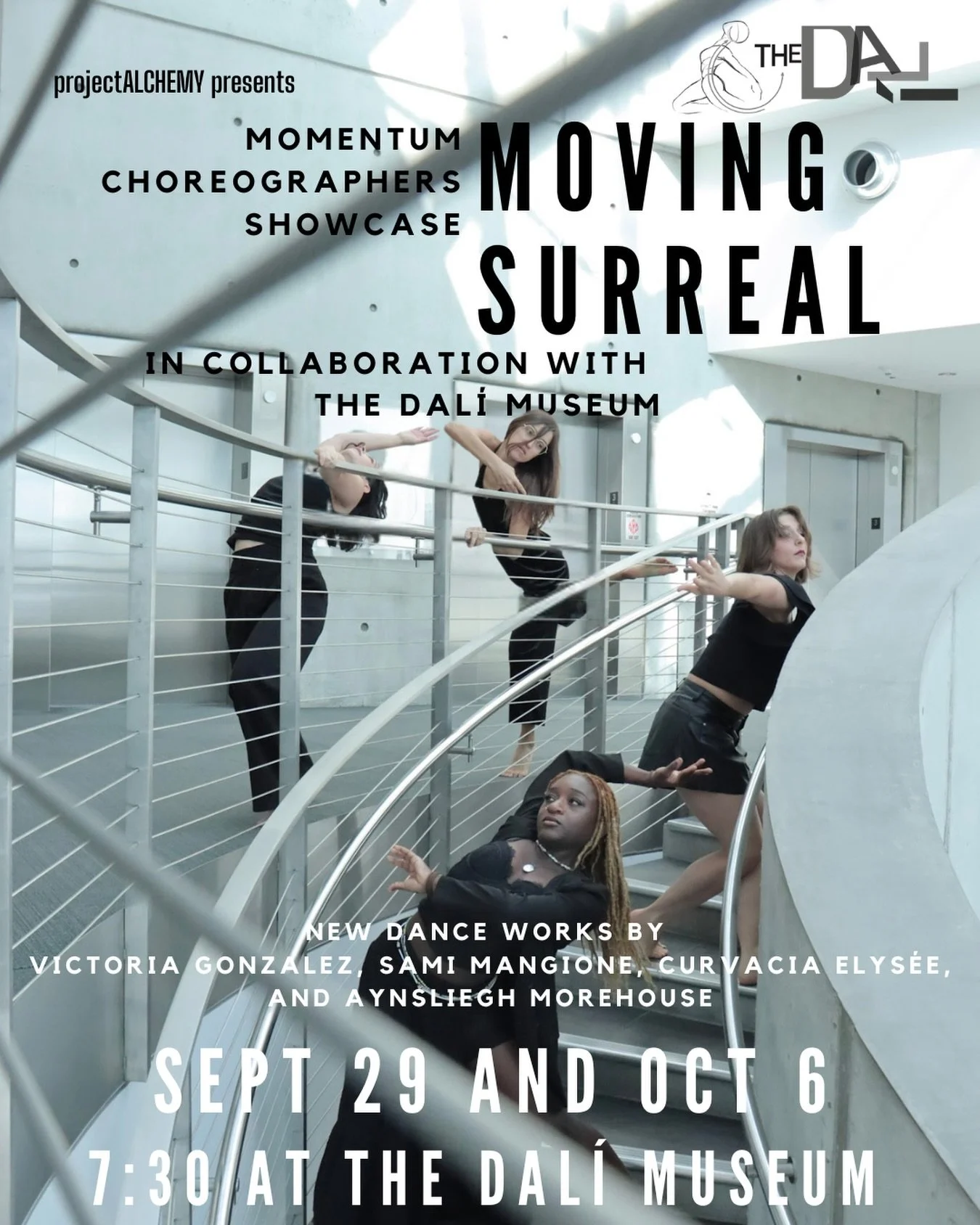 The season begins by looking a little differently.
At how we grow. At what we yearn for. At who we contain.
At what waits when we turn inward.

Four choreographers bring four new dance works into conversation with Dal&iacute;, architecture, identity,