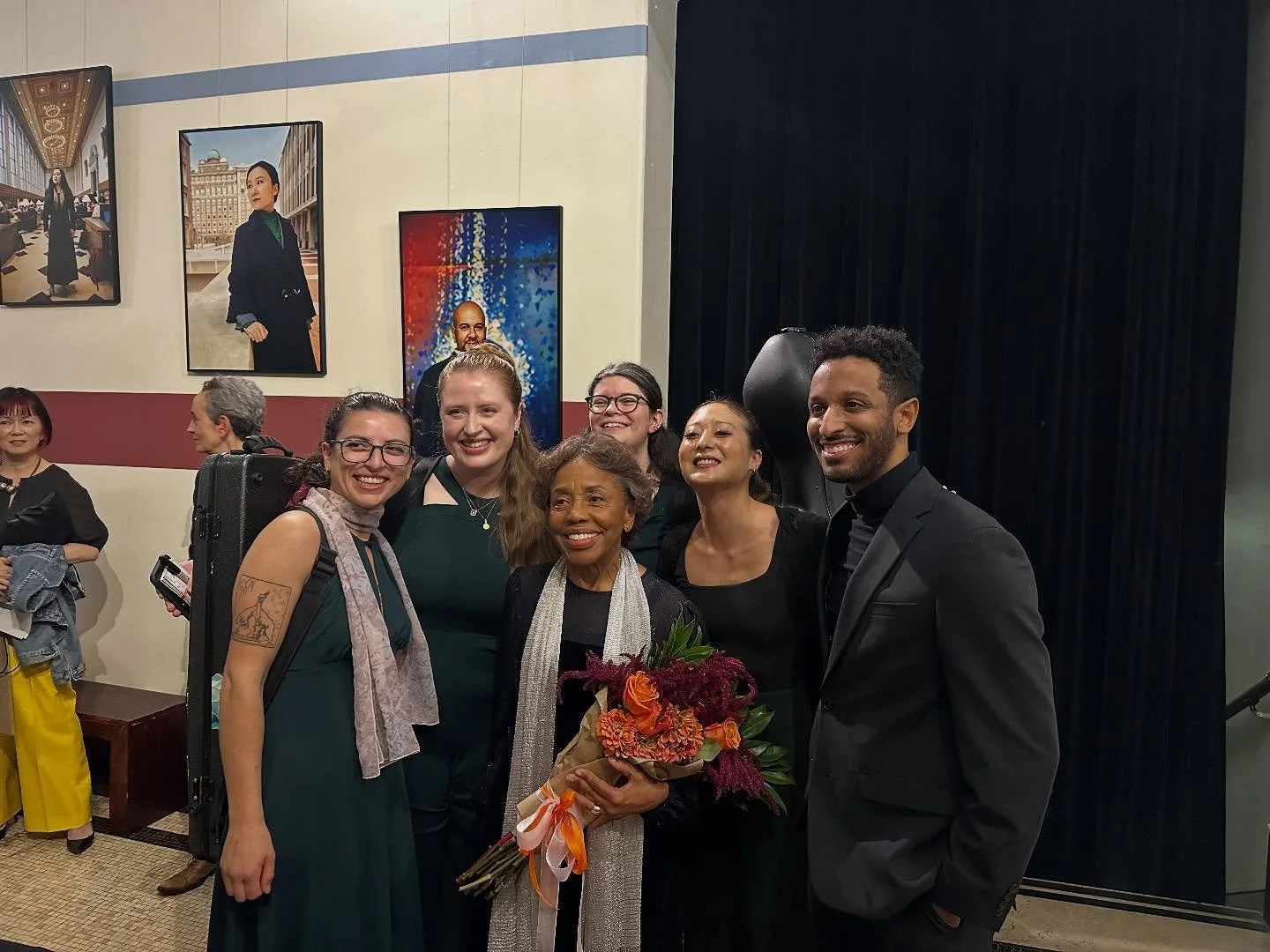 33 pieces of music, 16 composers, 7 concerts, 3 recording sessions, 1 very eventful September! Thank you to all the wonderful people who played with us and wrote for us (I ran out of tags for all of you in these photos!), and the beautiful places tha