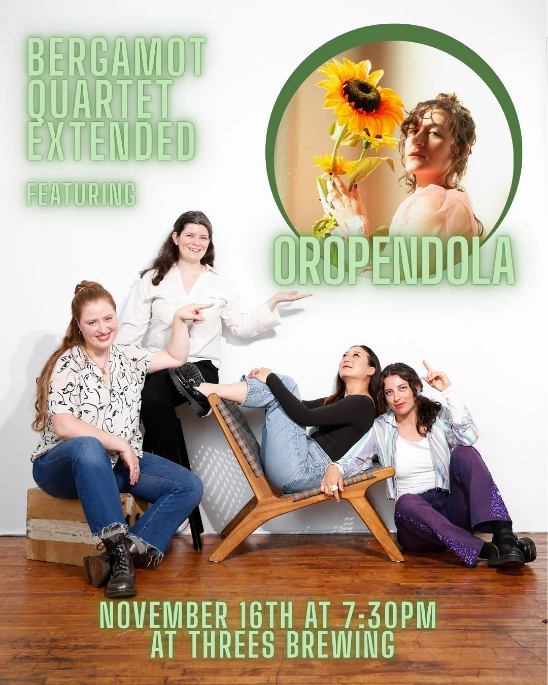 Next BQE on Nov 16th! This time we’ll be joined by your favorite (or soon-to-be favorite) singer-songwriter @_oropendola π» Send her newest (amazing) album “Swimming” to a friend, and then come to our show together as a sweet Sunday