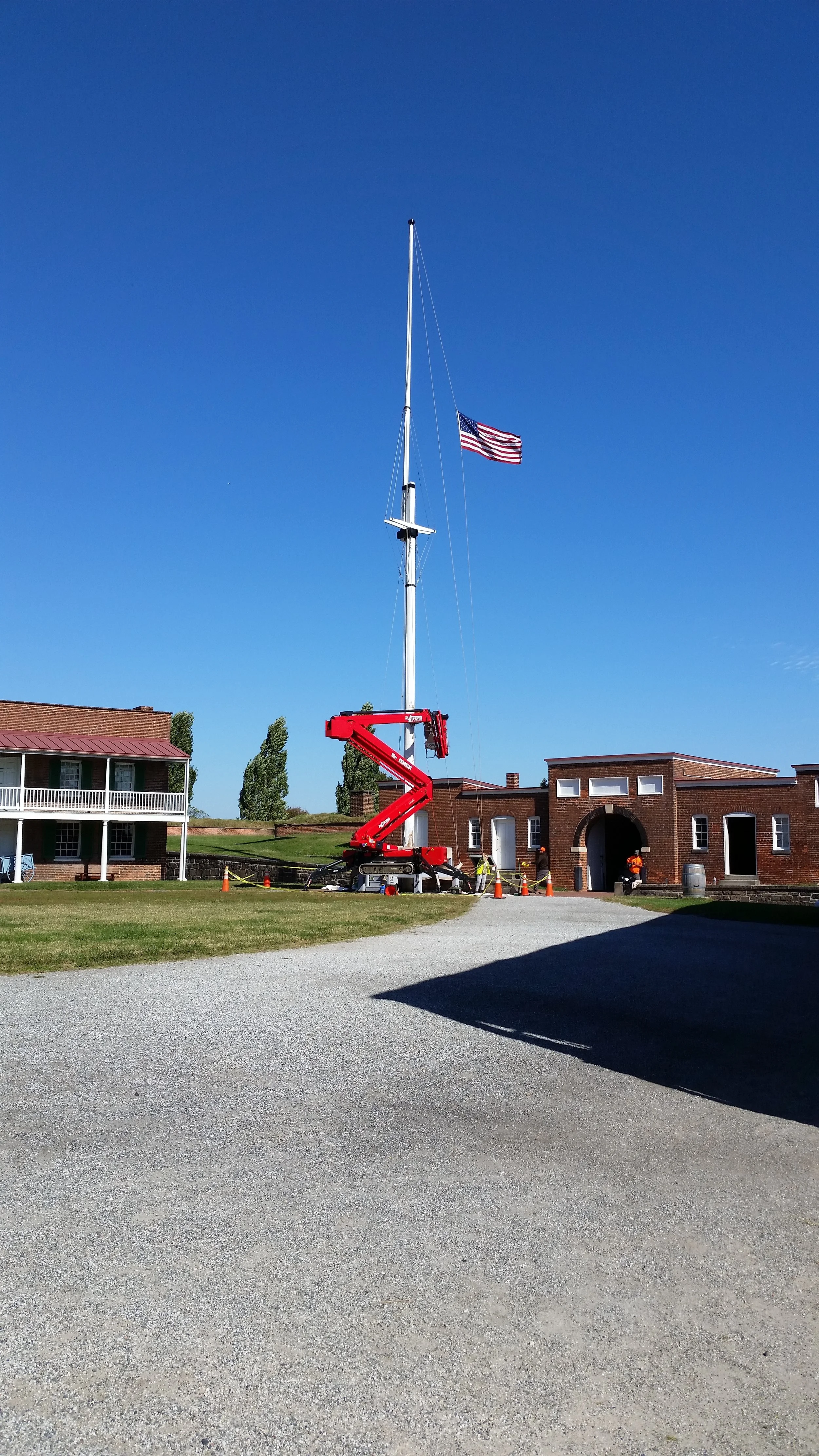 Flag pole at Forth McHenry