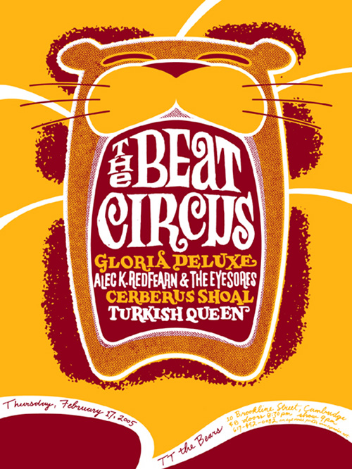 FEB 17 2005 TT THE BEARS CAMBRIDGE MA w/GLORIA DELUXE, ALEC K REDFEARN, CERBERUS SHOAL, TURKISH QUEEN.