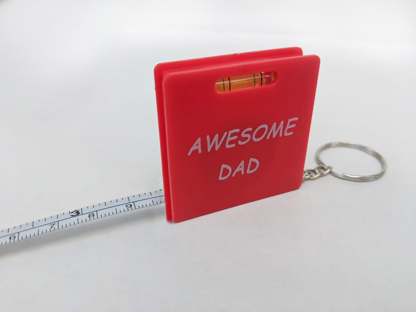 Level & Measuring Tape Keychain - Awesome Dad — Frosty's Fair School  Holiday Shop
