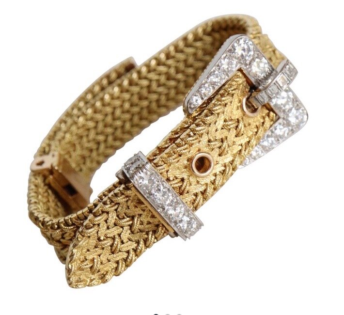 KUTCHINSKY Montre Bracelet de Femme à Secret or jaune et Diamants