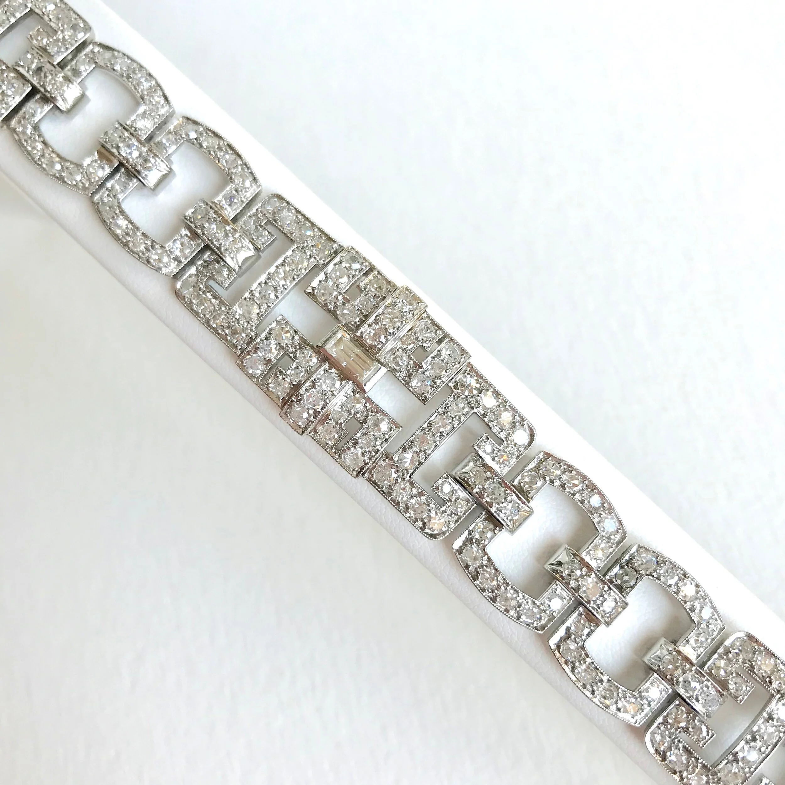 Bracelet Fantaisie Strass Vintage - Années 1930 - Rare