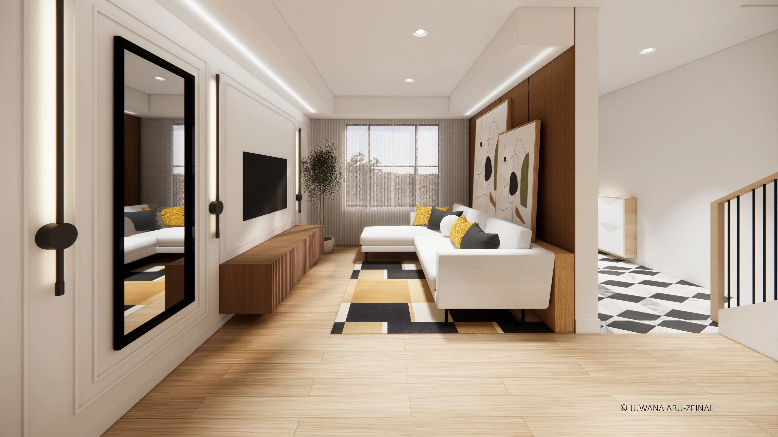 Adeline St - Living Room