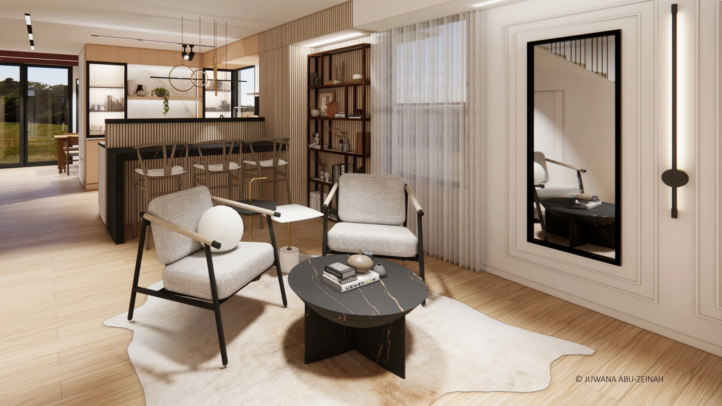 Adeline St - Living Room